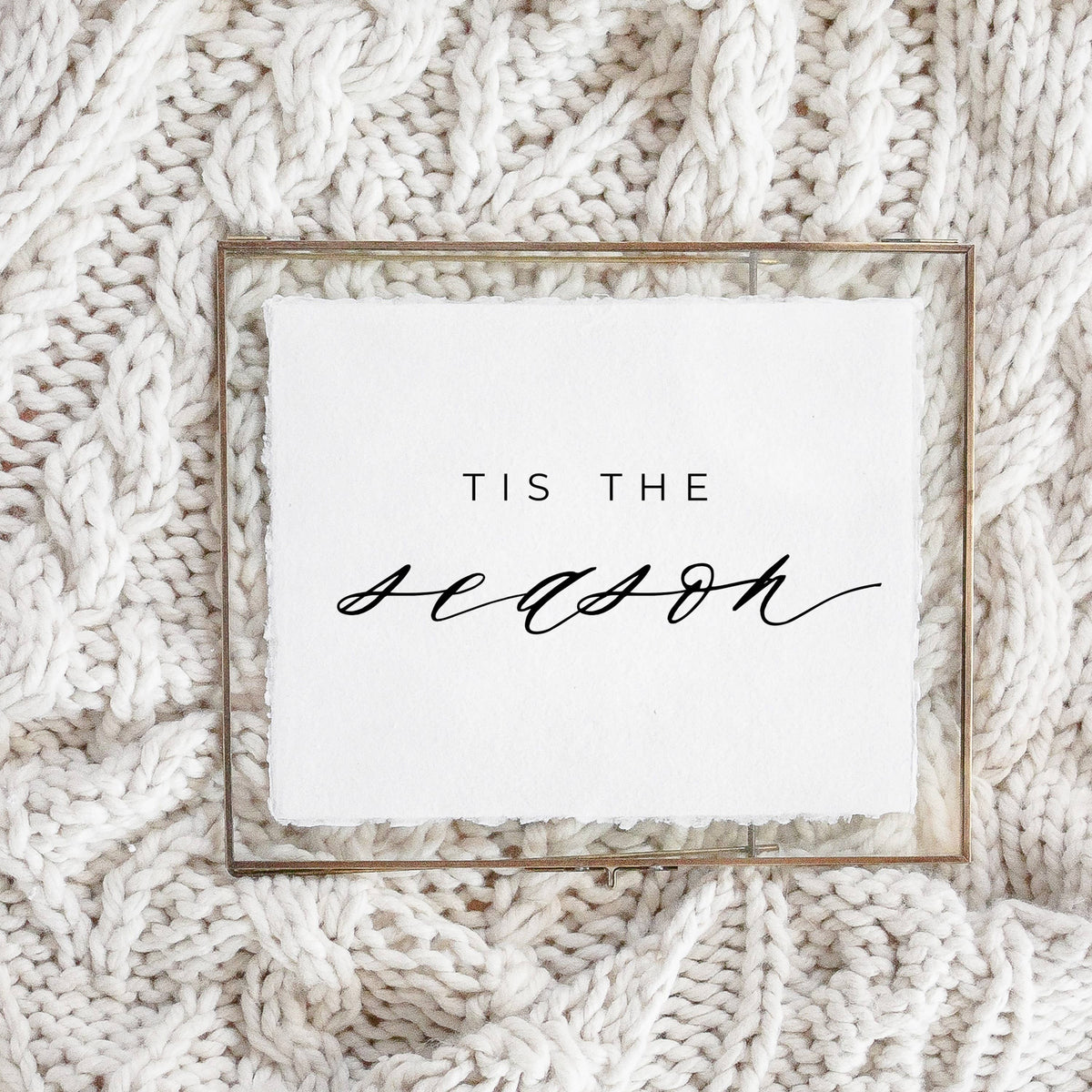 Glass Table Frames & Cards - Tis the Season