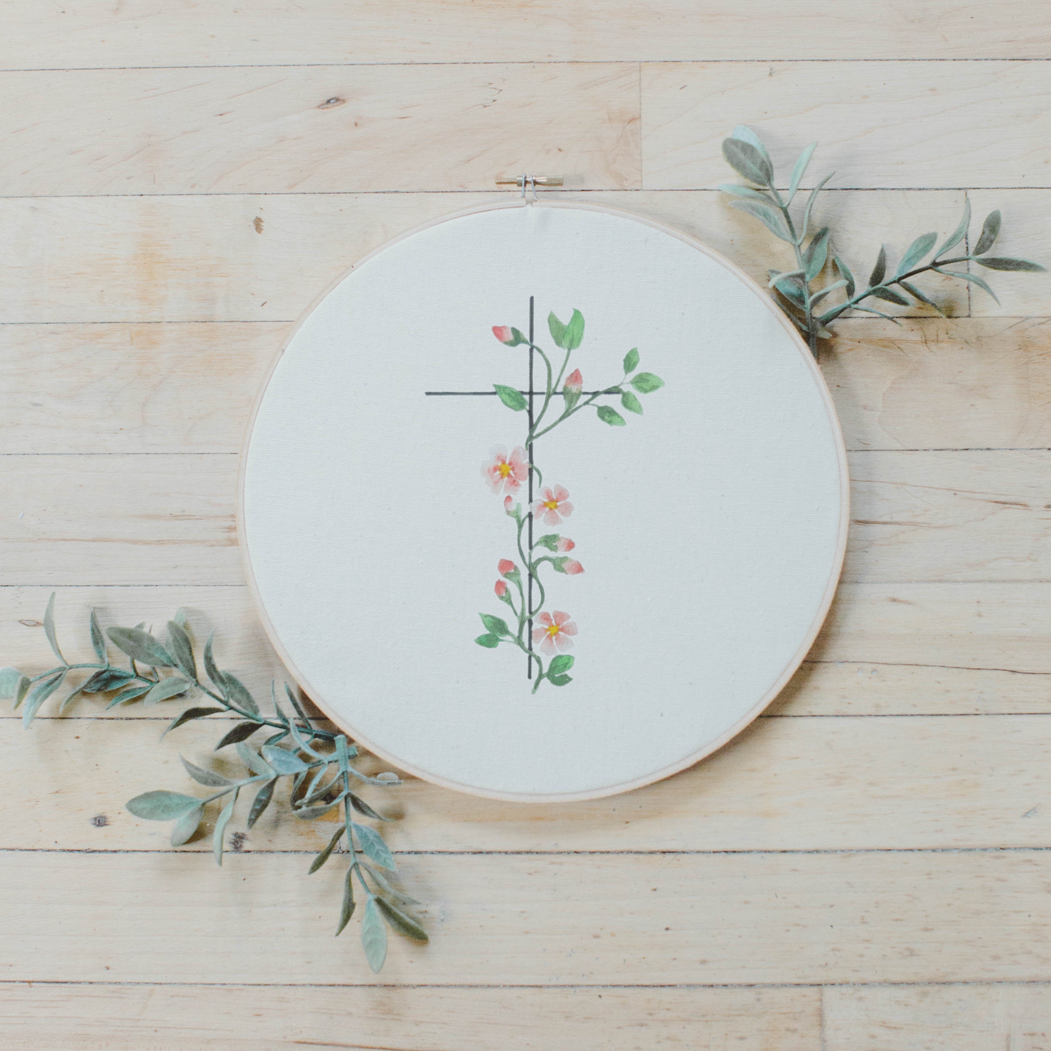 Embroidery Hoops - Spring Cross