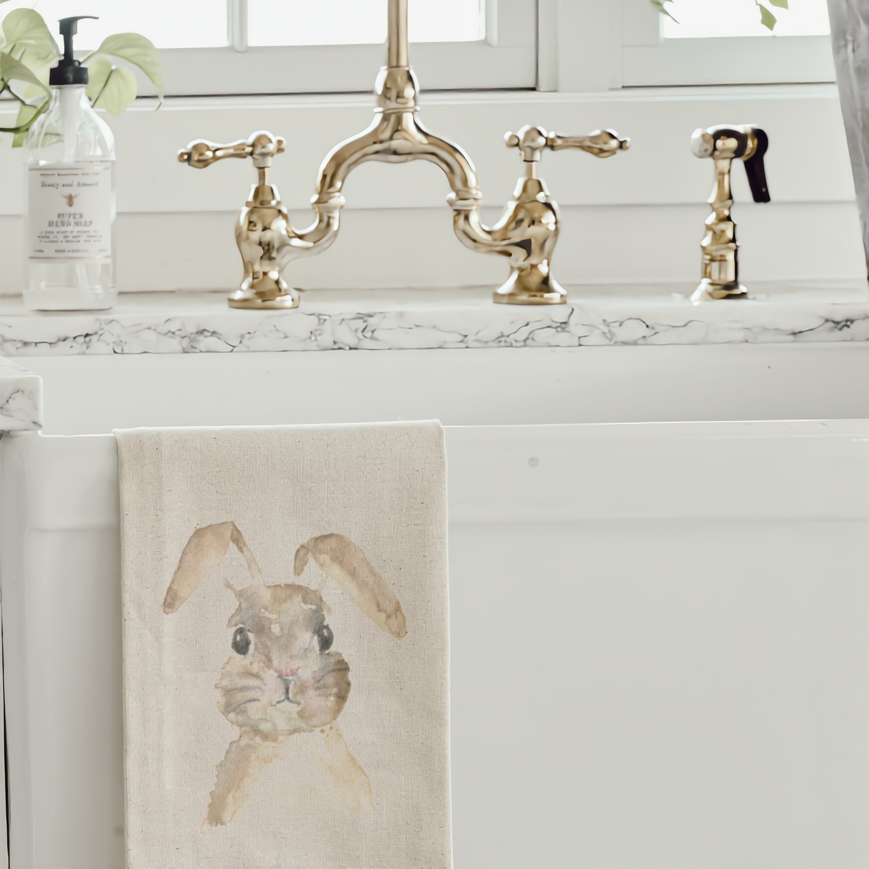 Tea Towel - Bunny Portrait