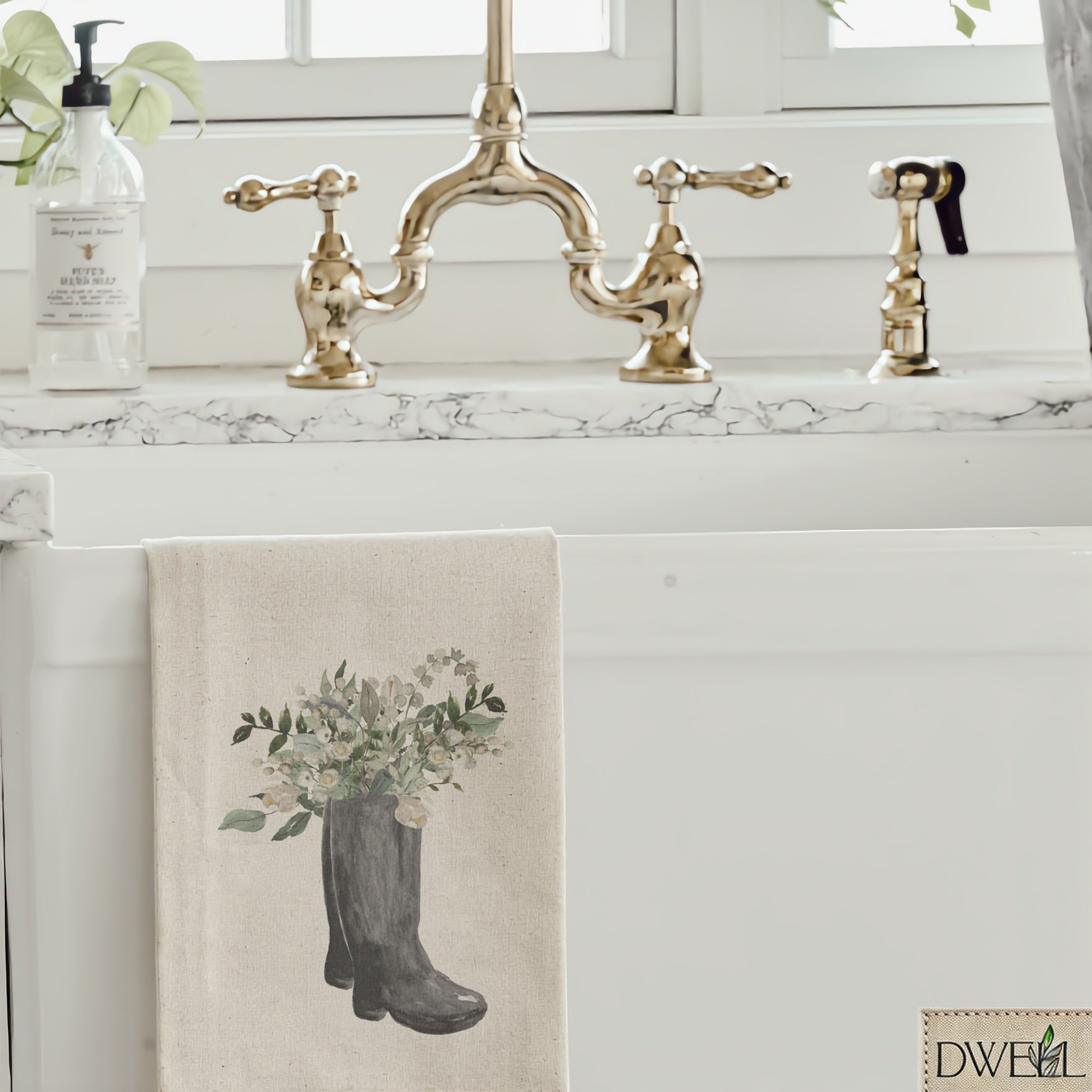 Tea Towel - Boots Watercolor