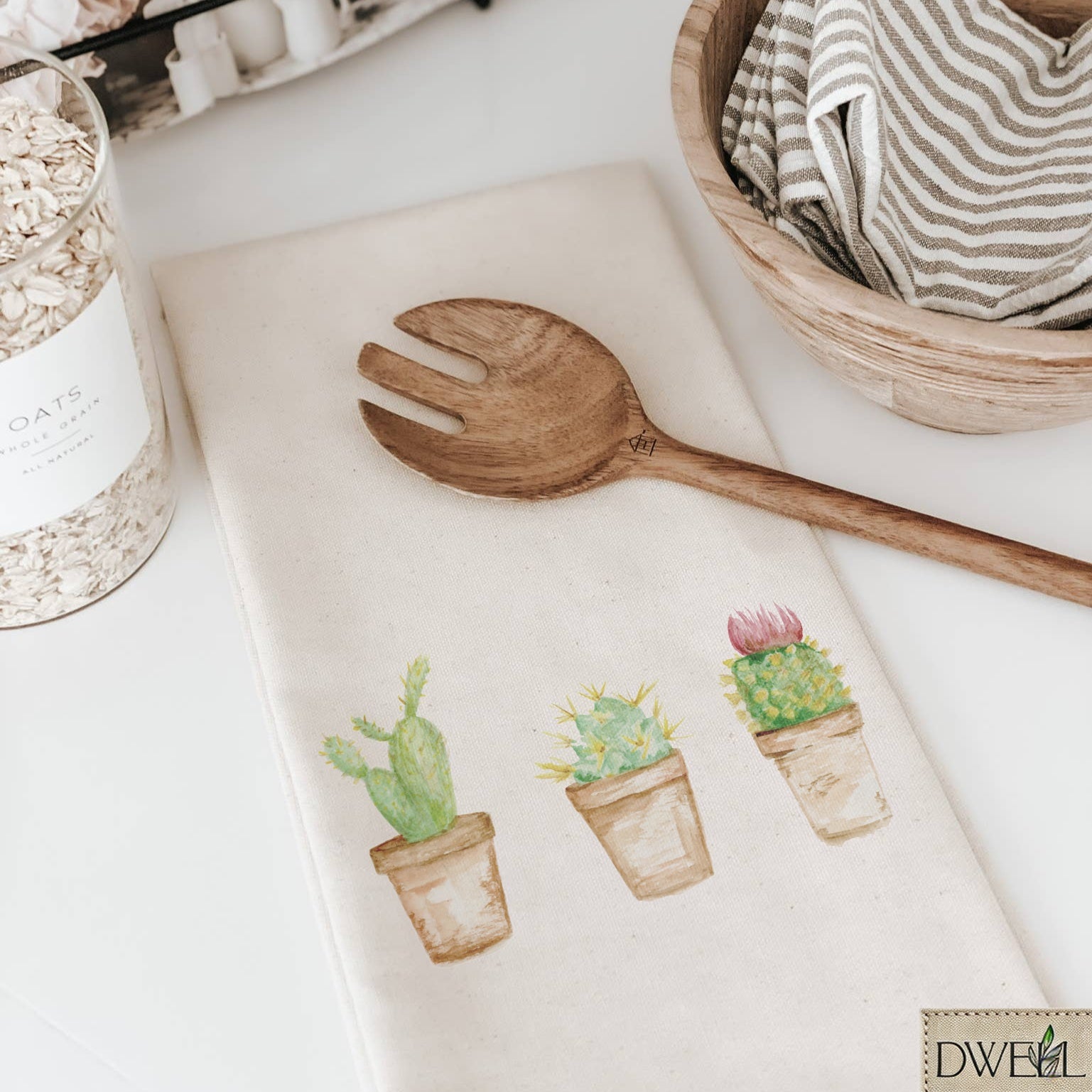 Tea Towel - Cactus Watercolor