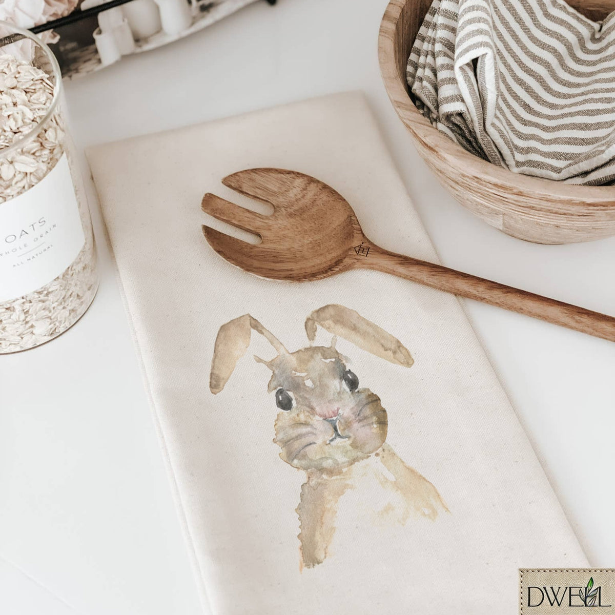 Tea Towel - Bunny Portrait