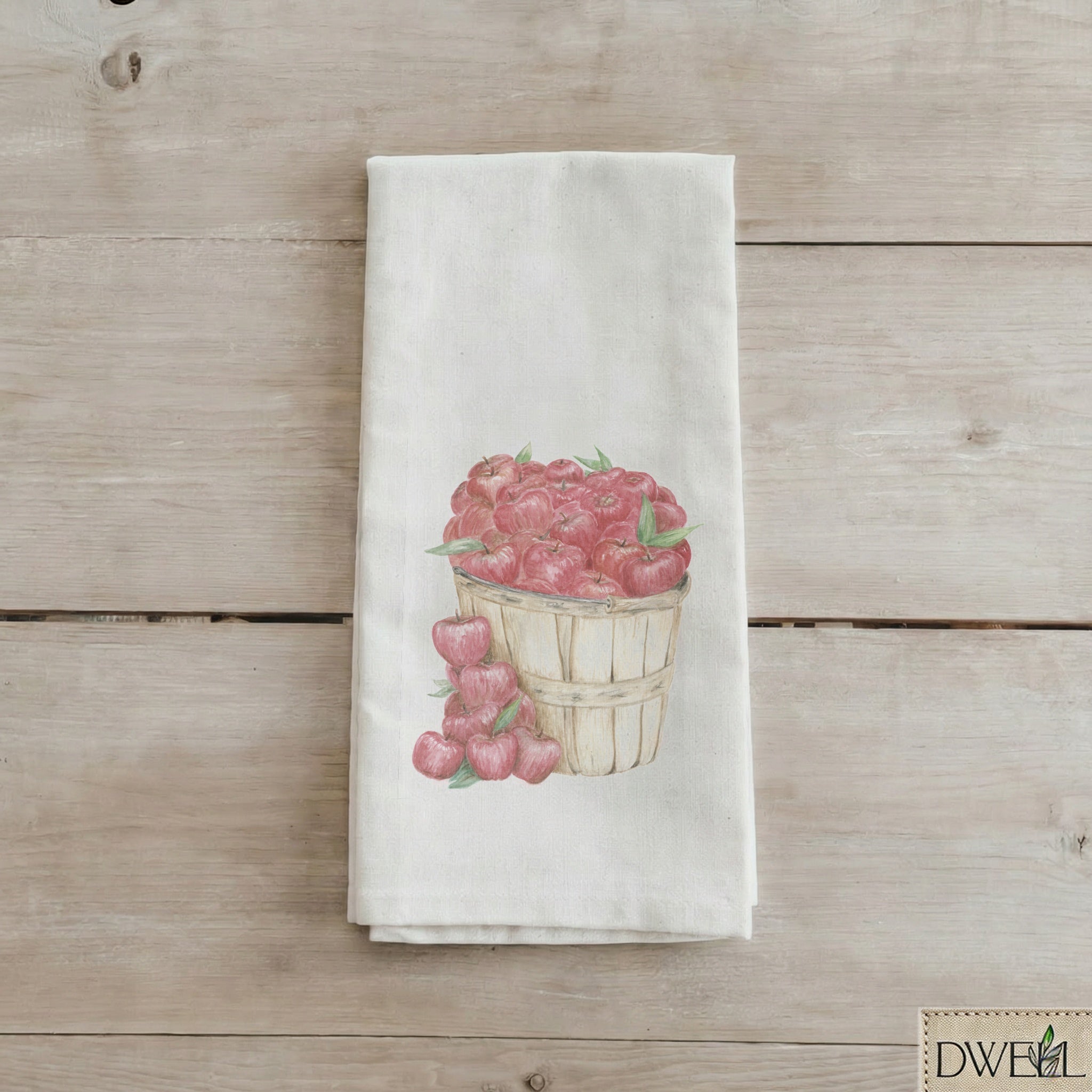 Tea Towel - Apple Bunch Watercolor