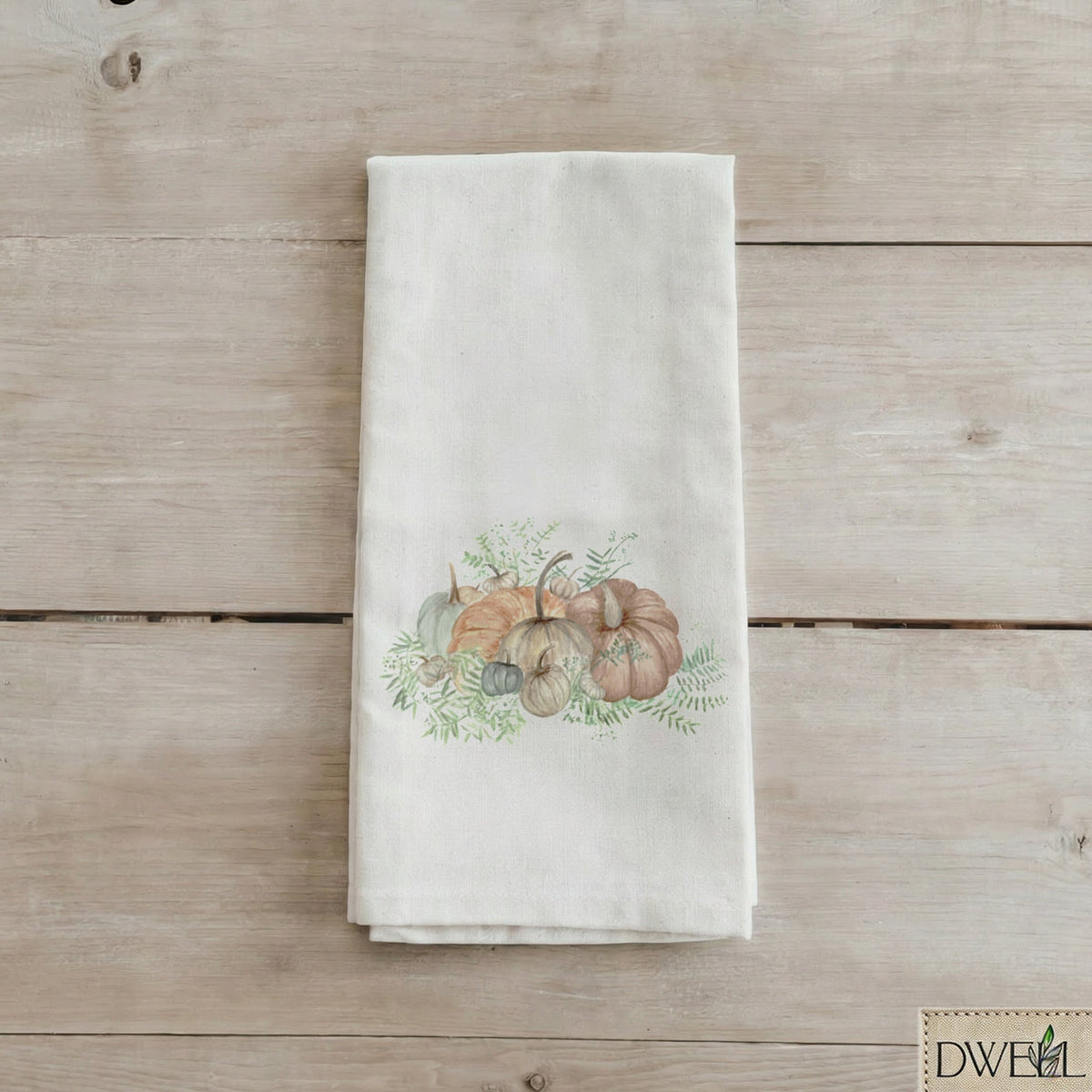 Tea Towel - Pumpkin Bunch Watercolor