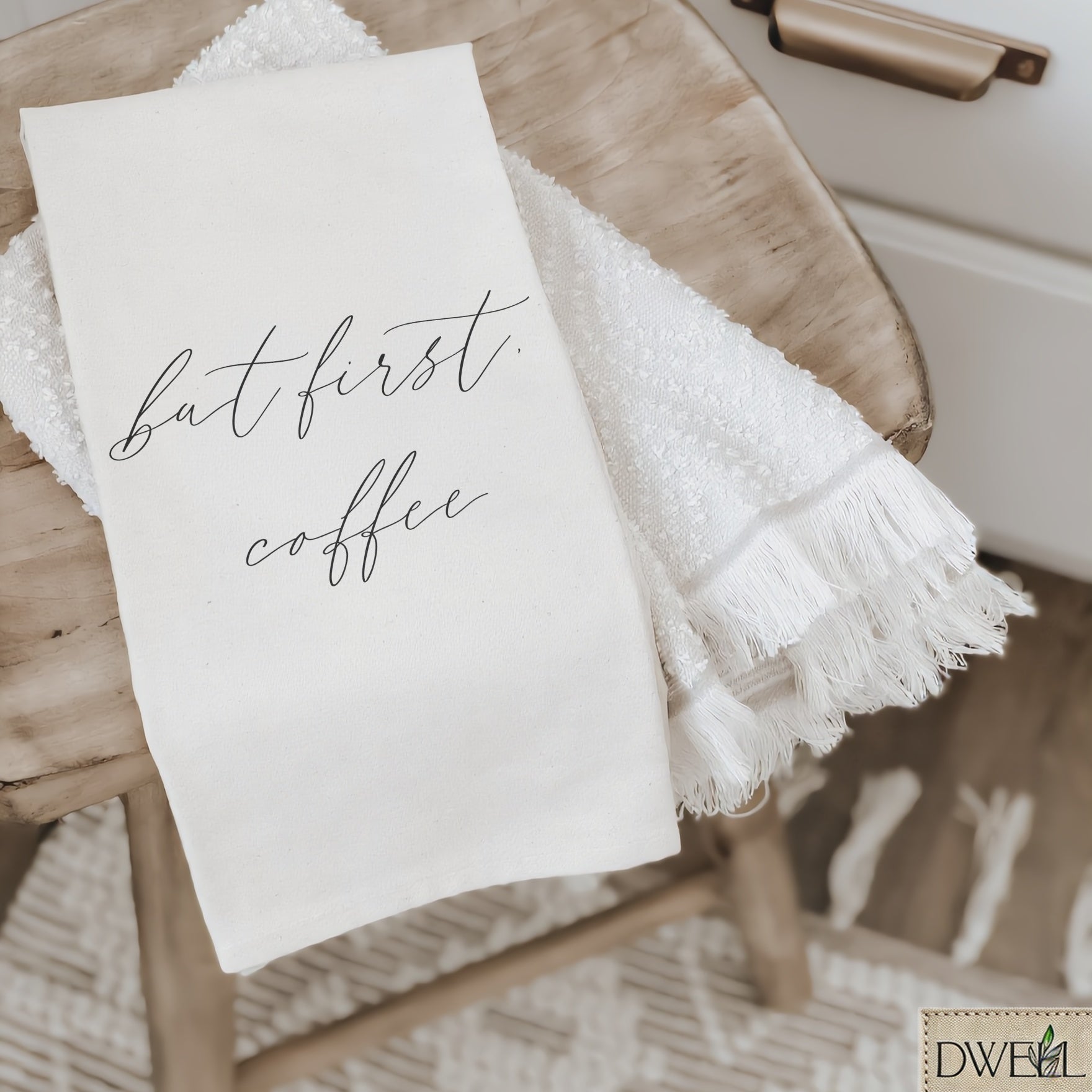 Tea Towel - But First Coffee