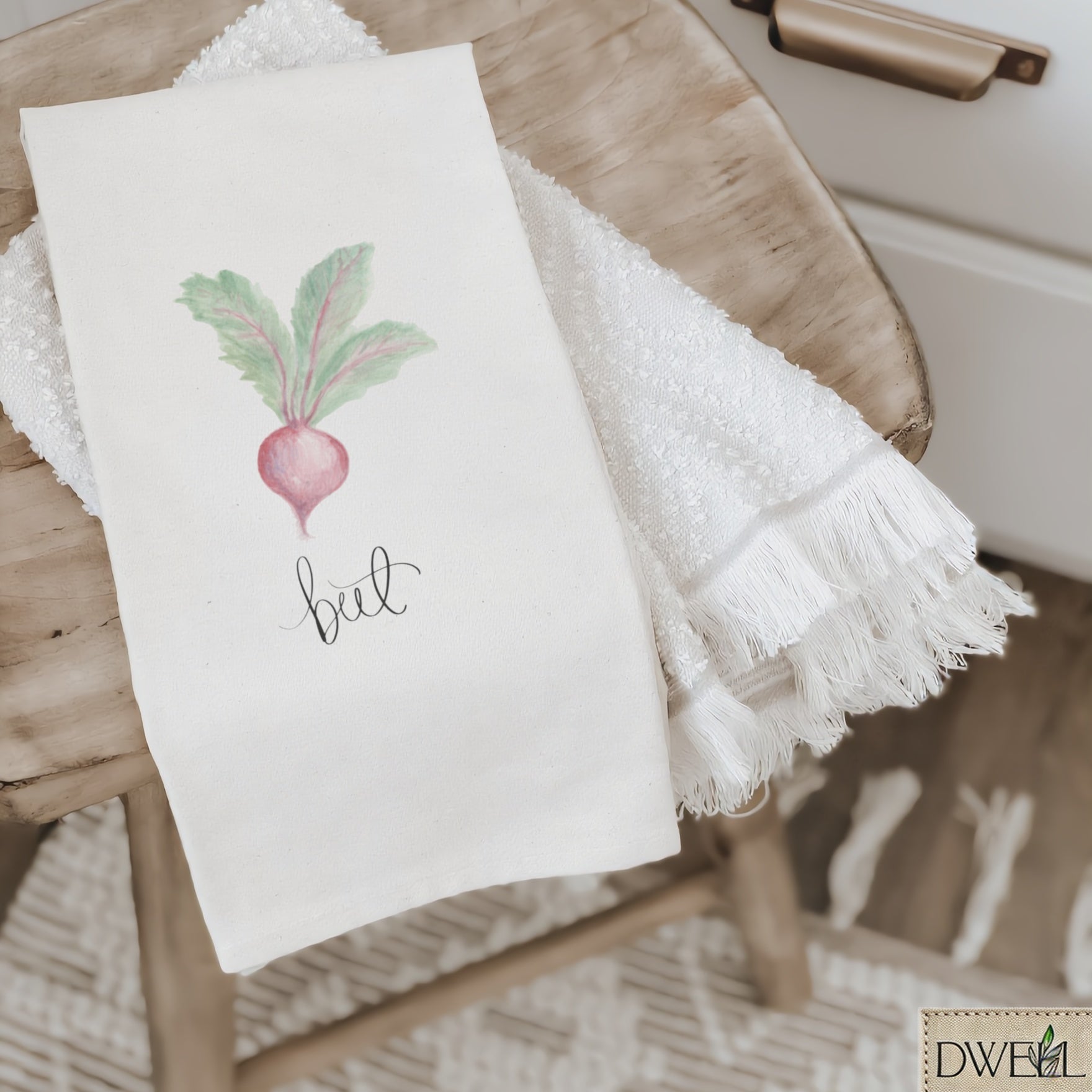 Tea Towel - Beet Watercolor