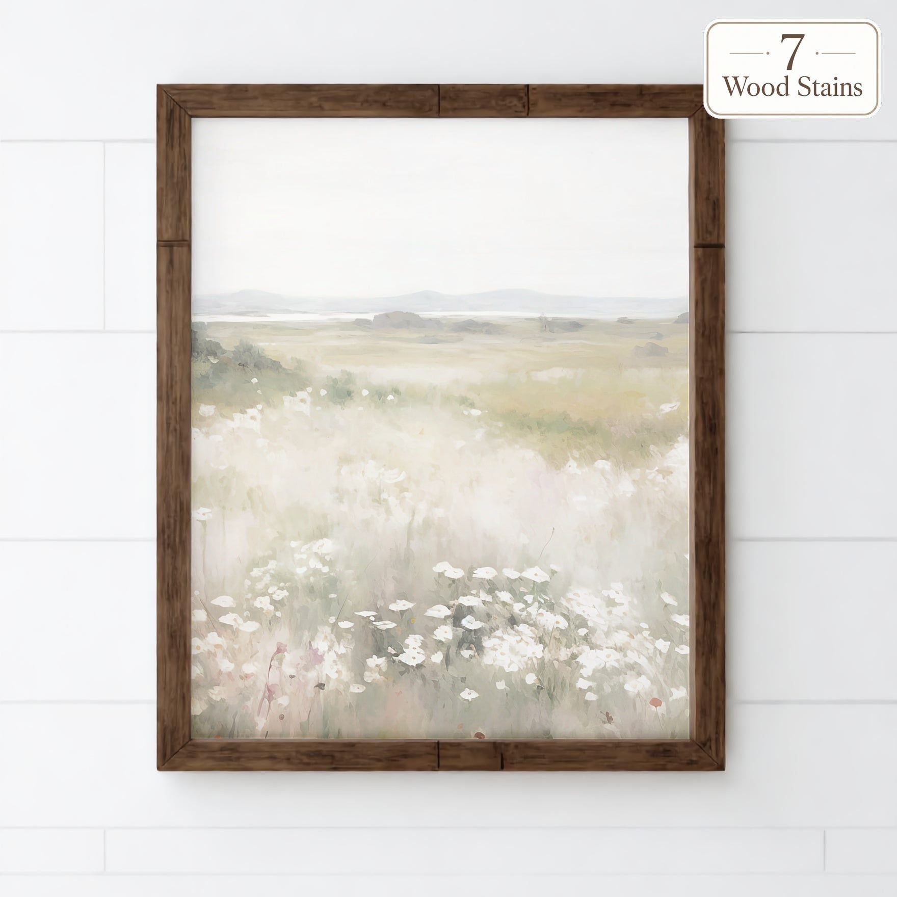 Wooden Frames - Bright Wildflowers Vertical