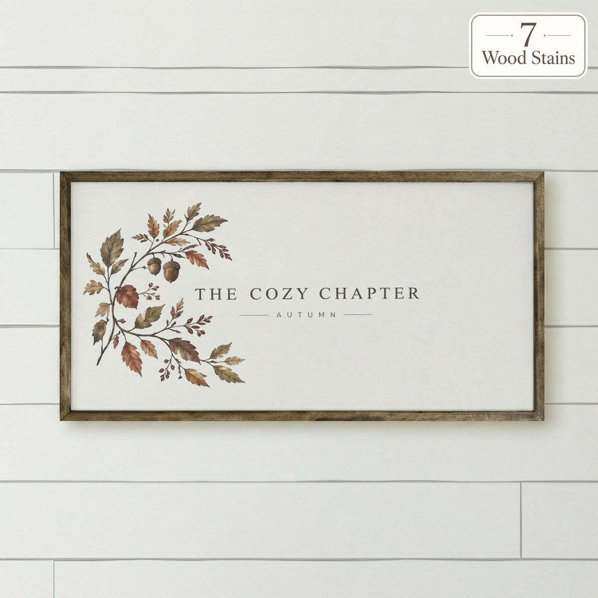 The Cozy Chapter Book Nook Autumn Sign