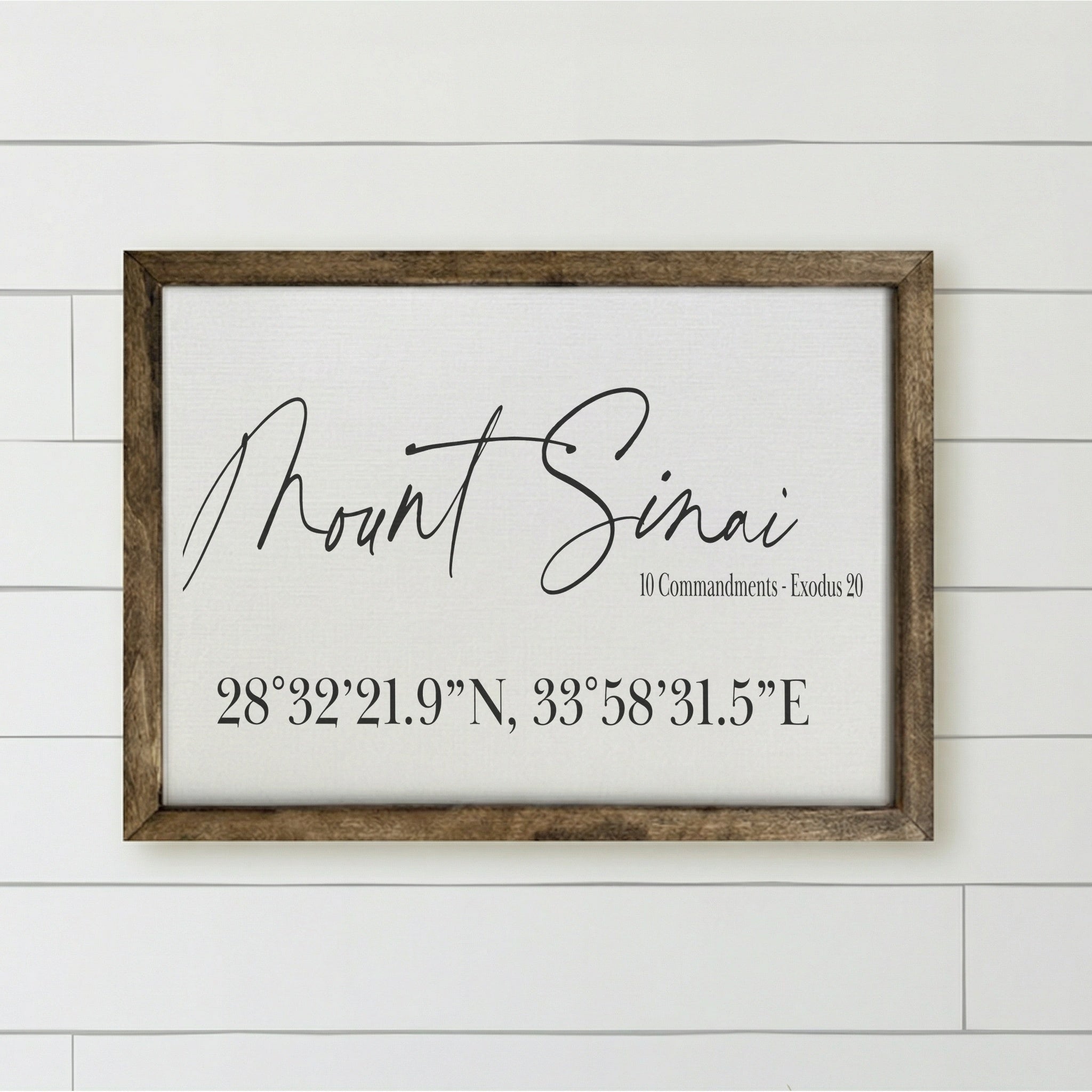 Wooden Frame - Mount Sinai