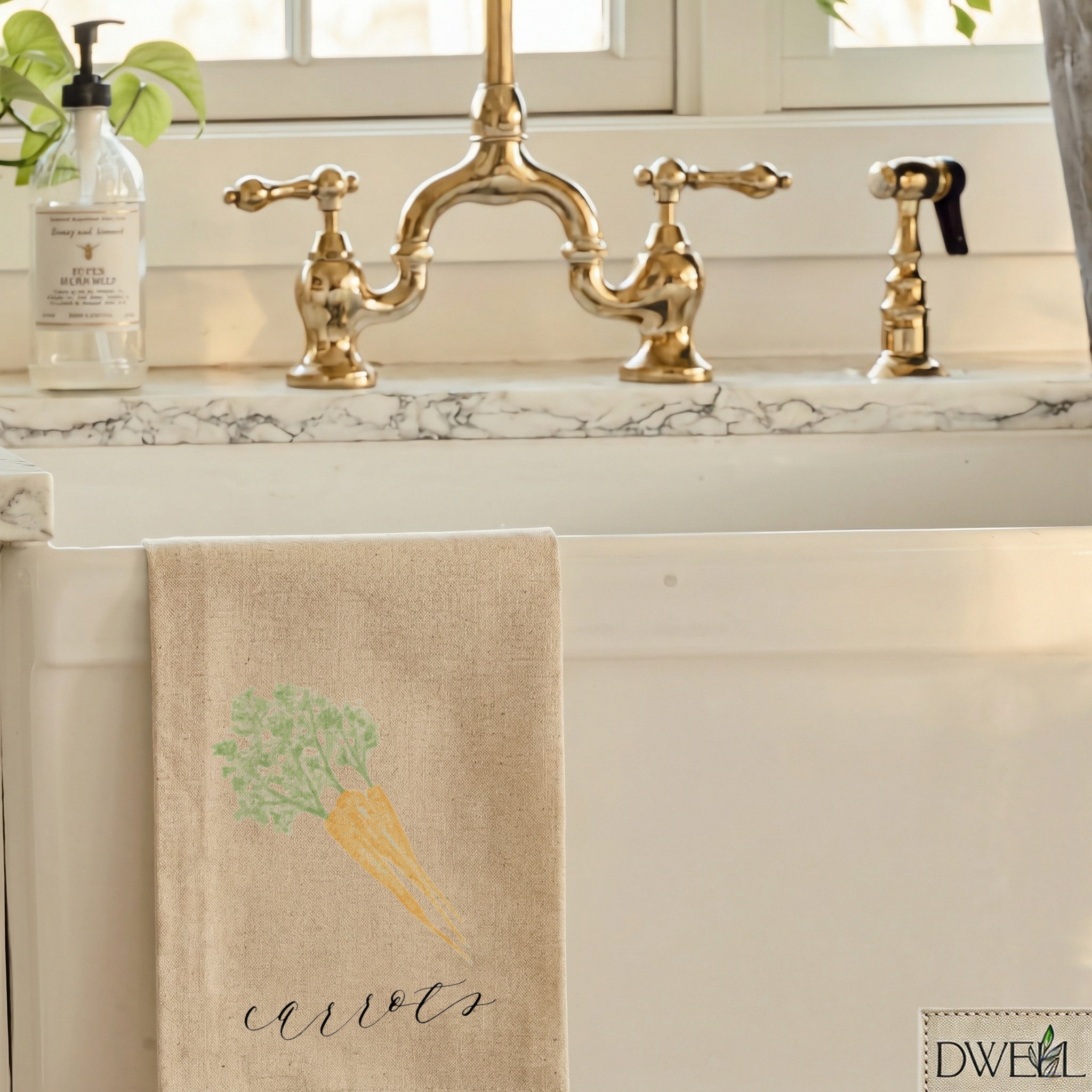 Tea Towel - Carrots Watercolor