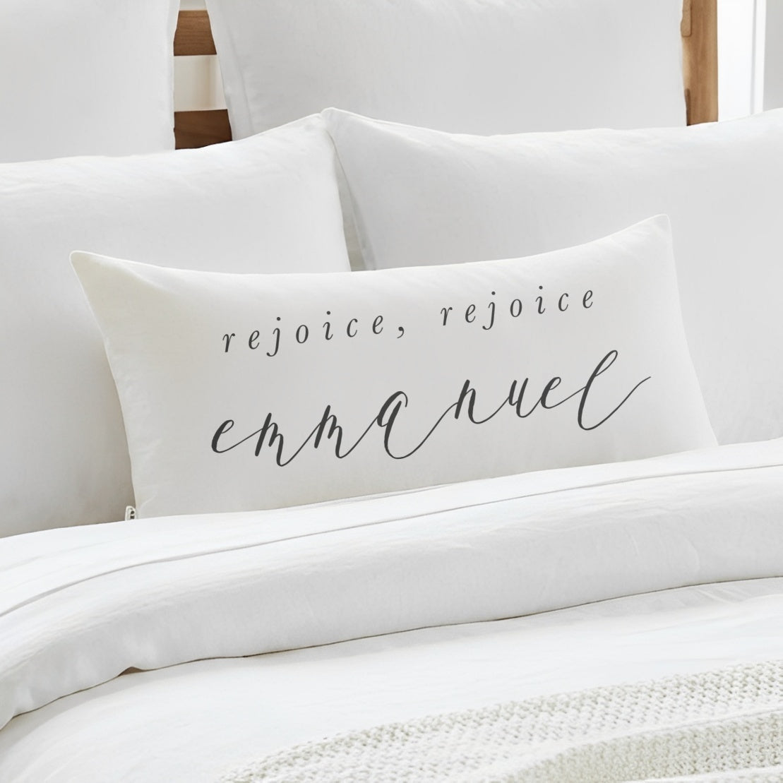 Lumbar Pillows - Rejoice Rejoice Emmanuel