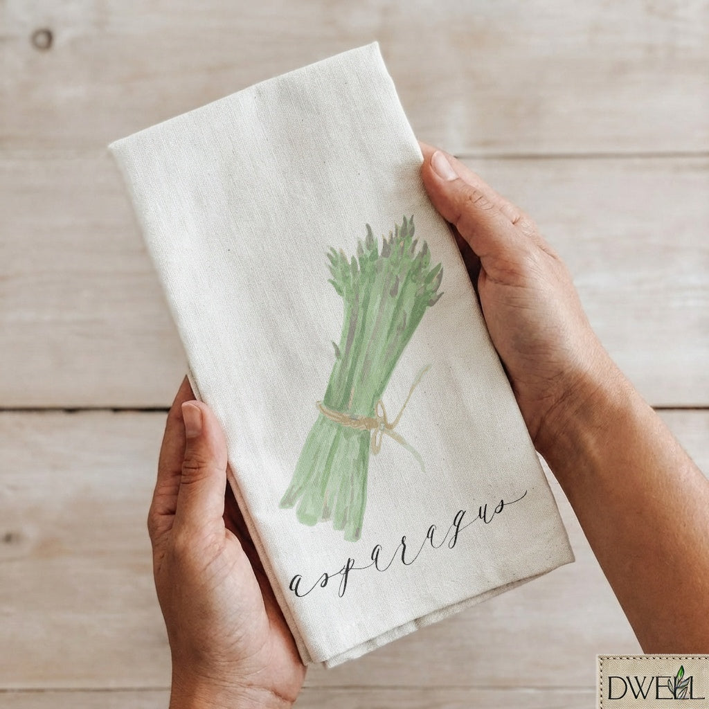 Tea Towel - Asparagus Watercolor
