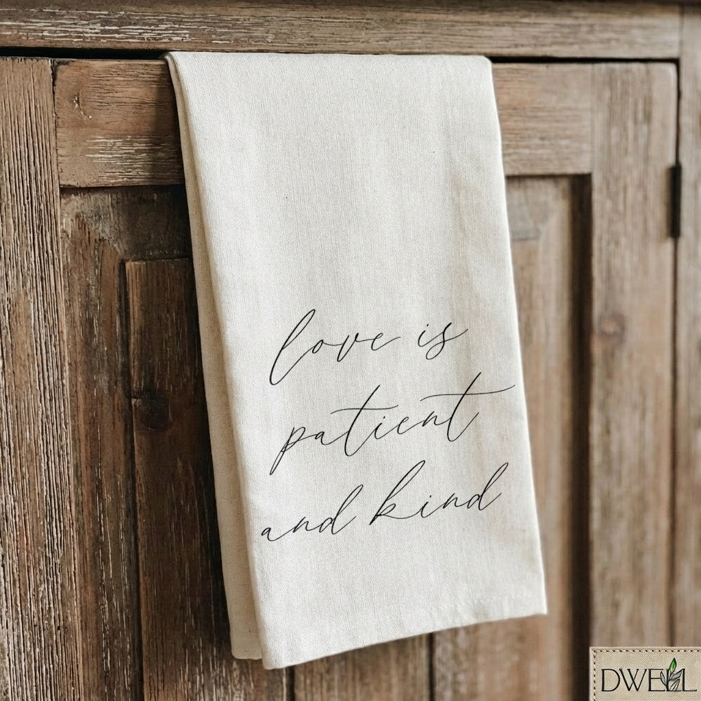 Tea Towel - Love is Patient & Kind