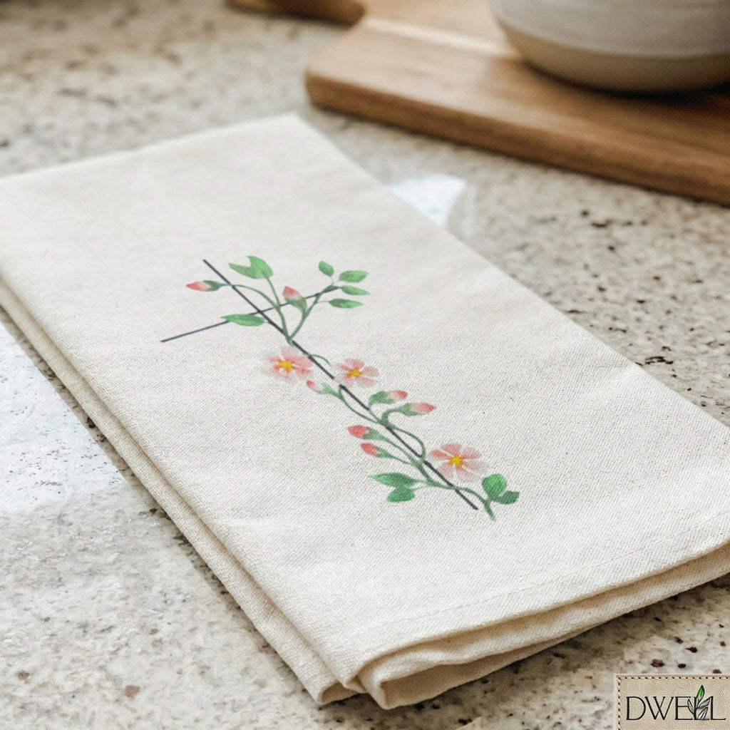 Tea Towel - Spring Cross
