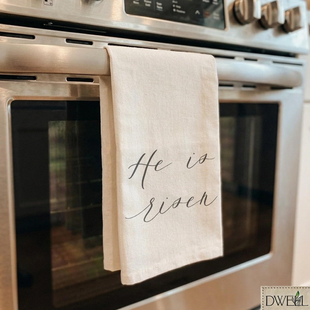 Tea Towel - He is Risen