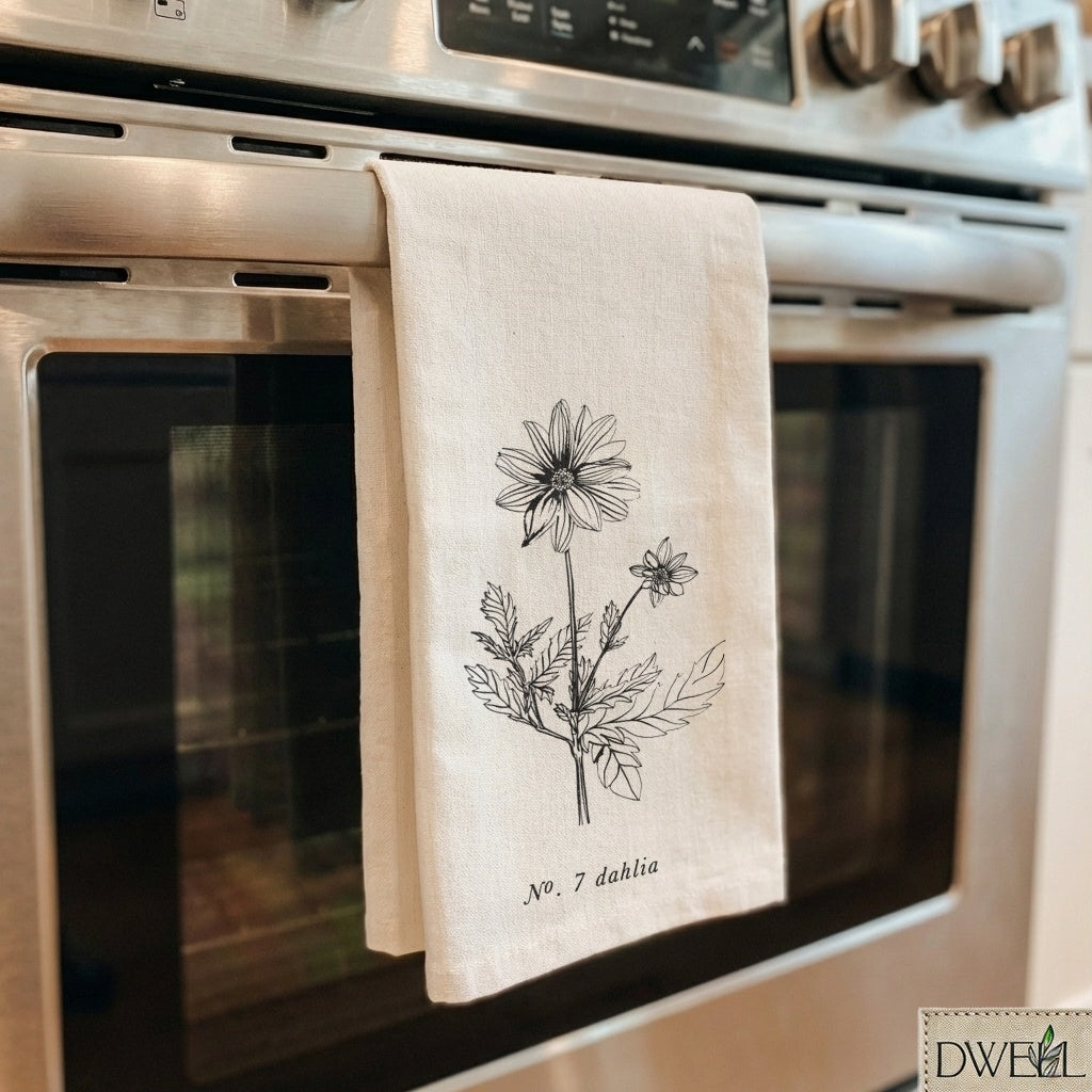 Tea Towel - Botanical Flowers
