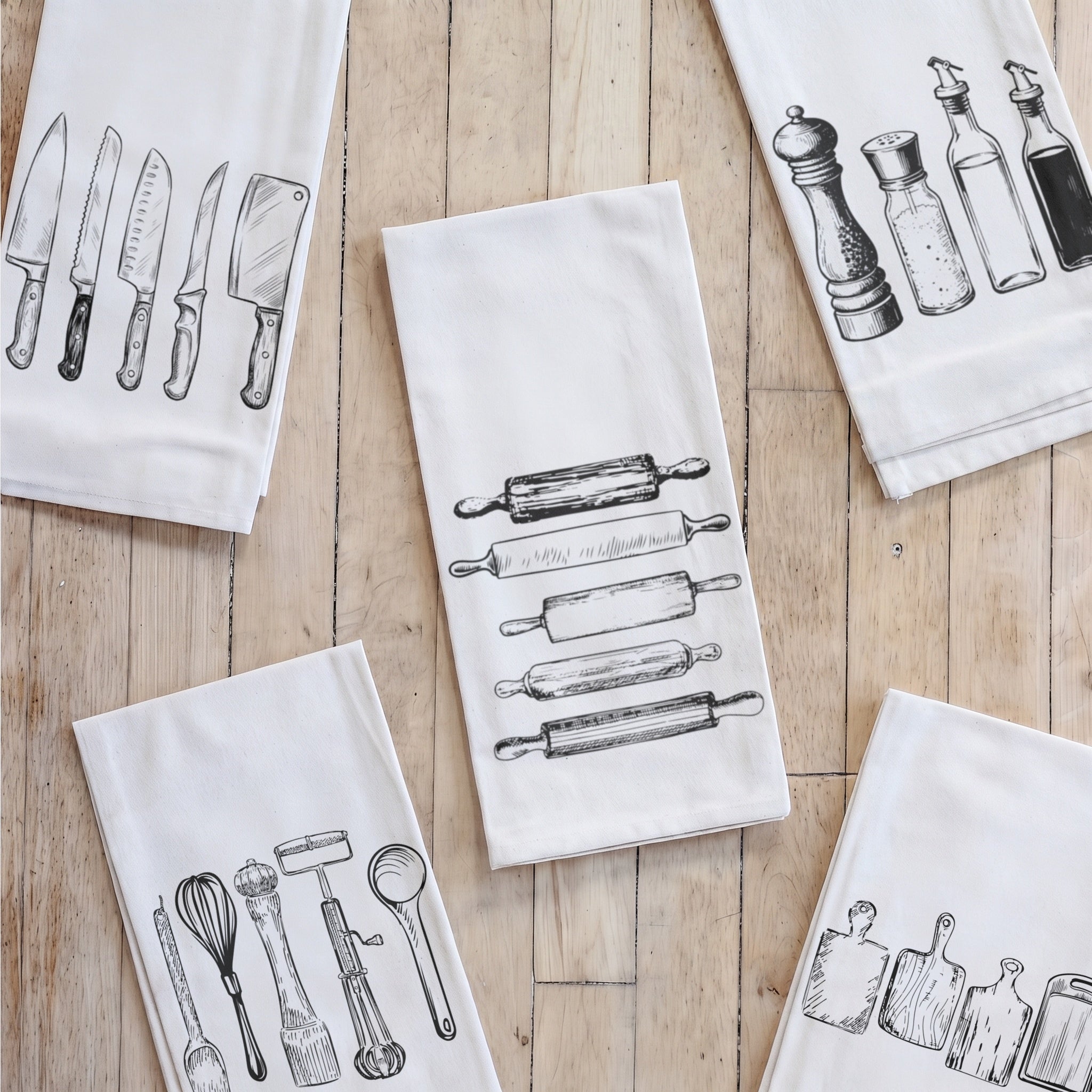 Tea Towel - Kitchen Tools Bundle