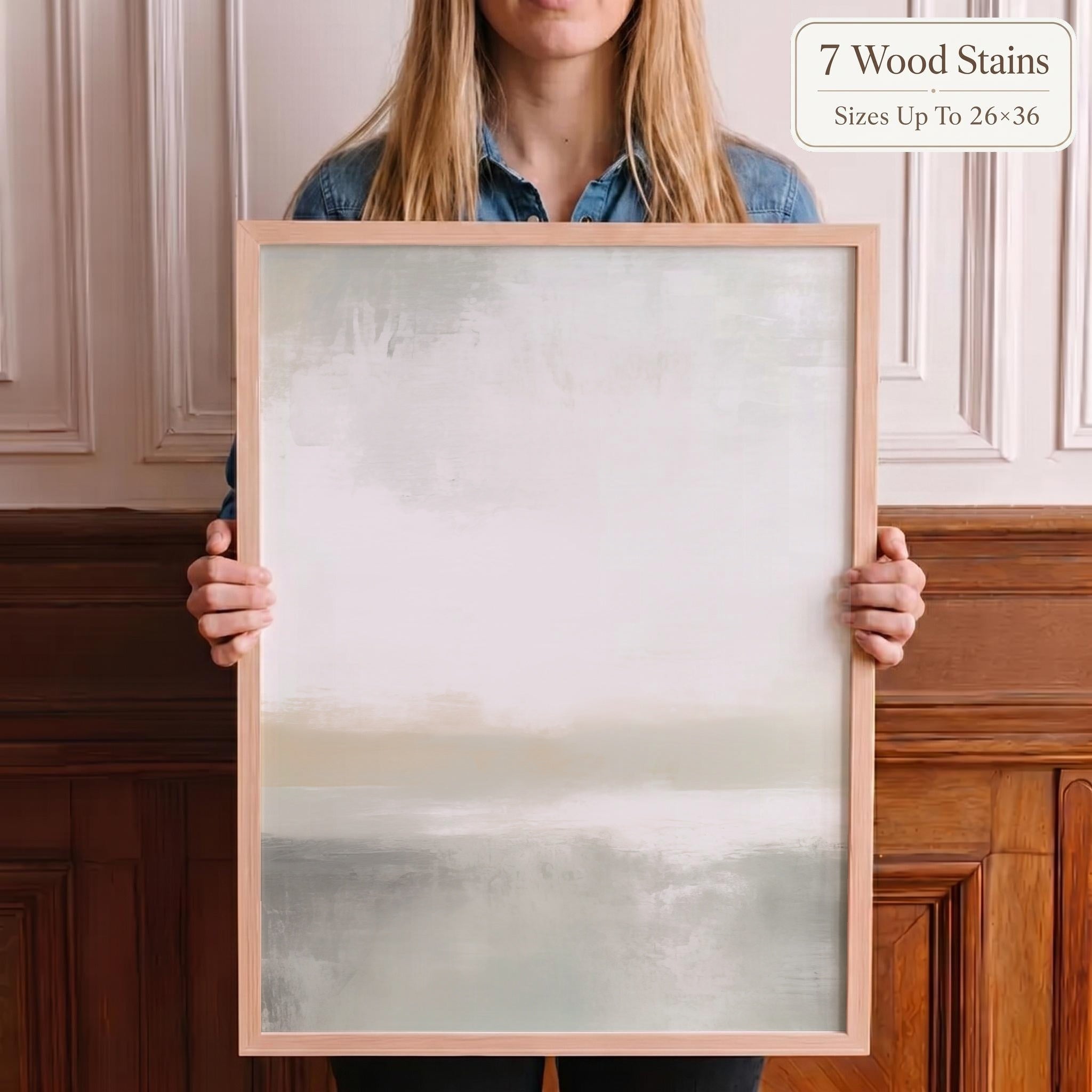 Wooden Frames - Abstract Blues