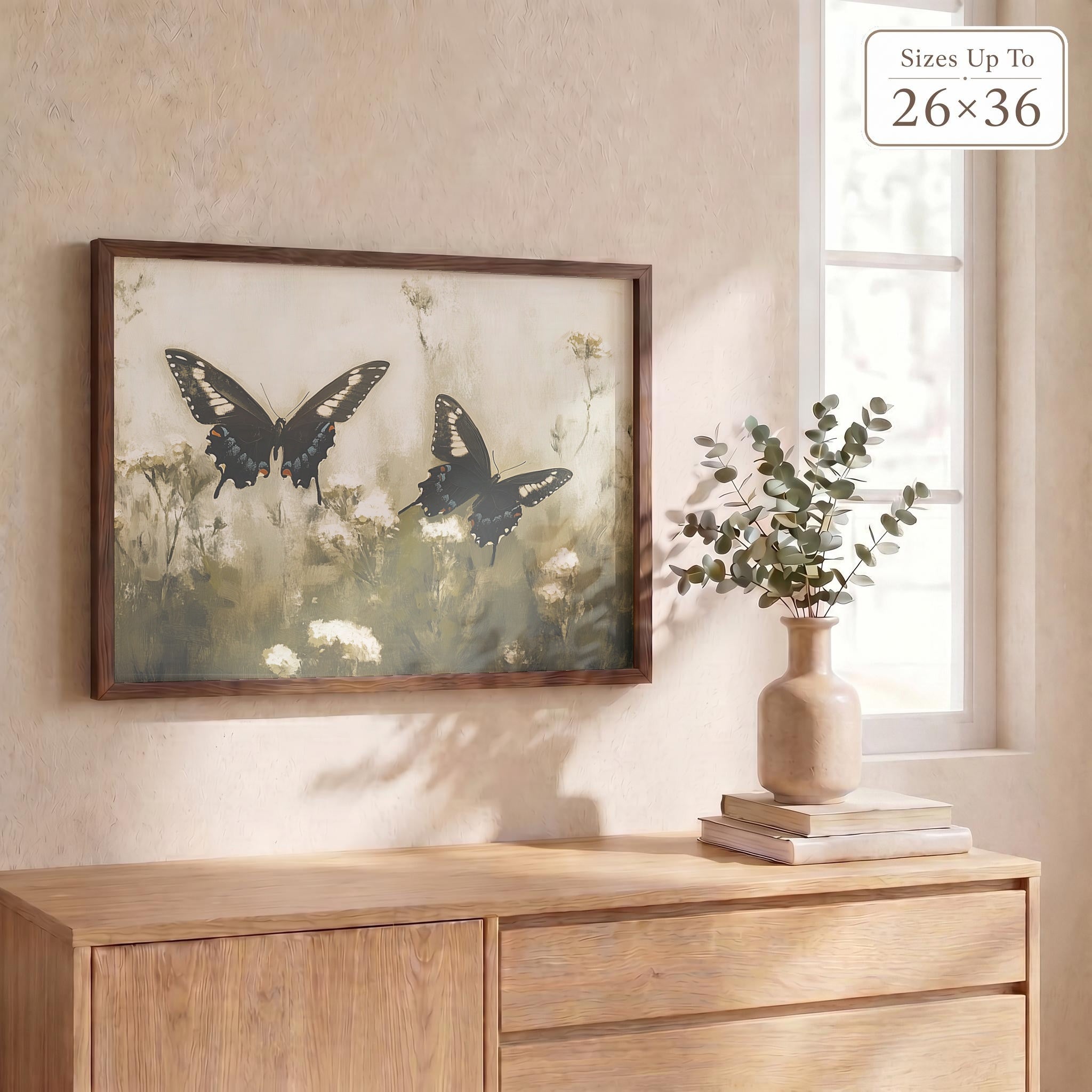 Wooden Frames - Butterfly Pair