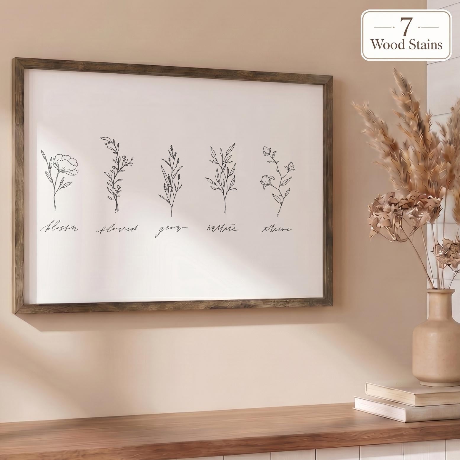 Wooden Frames - Wildflowers