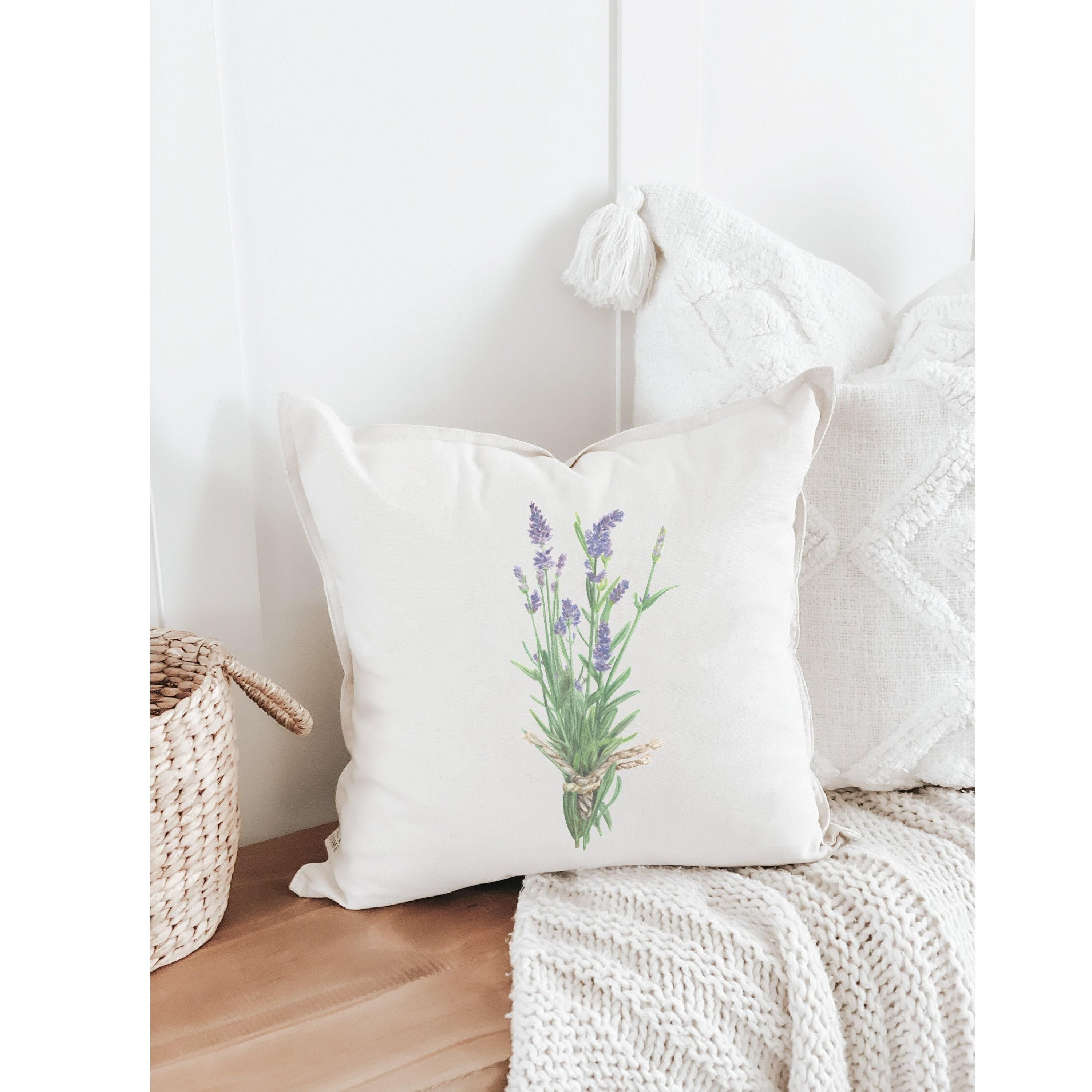 Throw Pillows - Lavender Watercolor