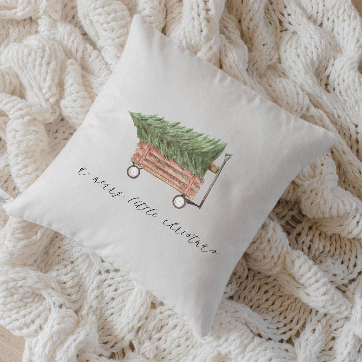 Throw Pillows - A Merry Little Christmas Watercolor
