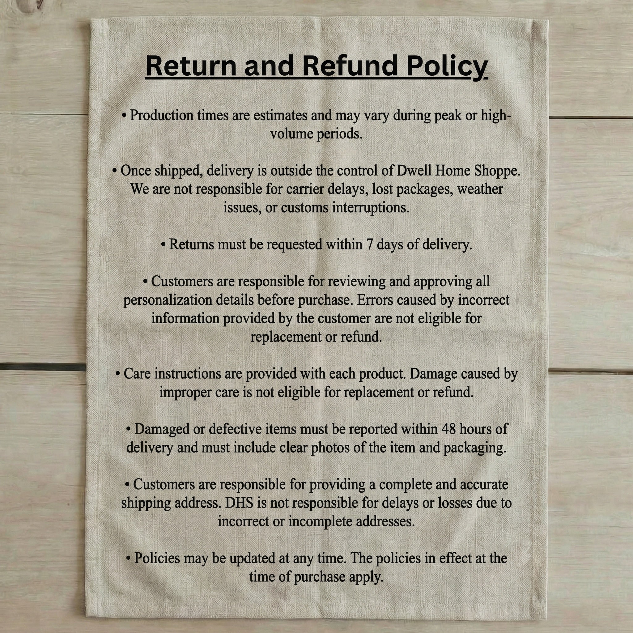 Tea Towel - Cafe Utensils Sketch