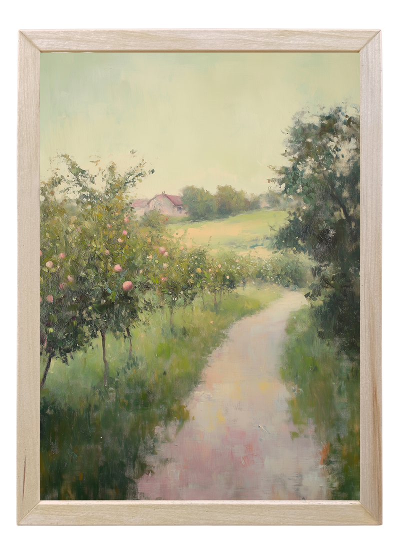 Blooming Lane Wood Framed Print