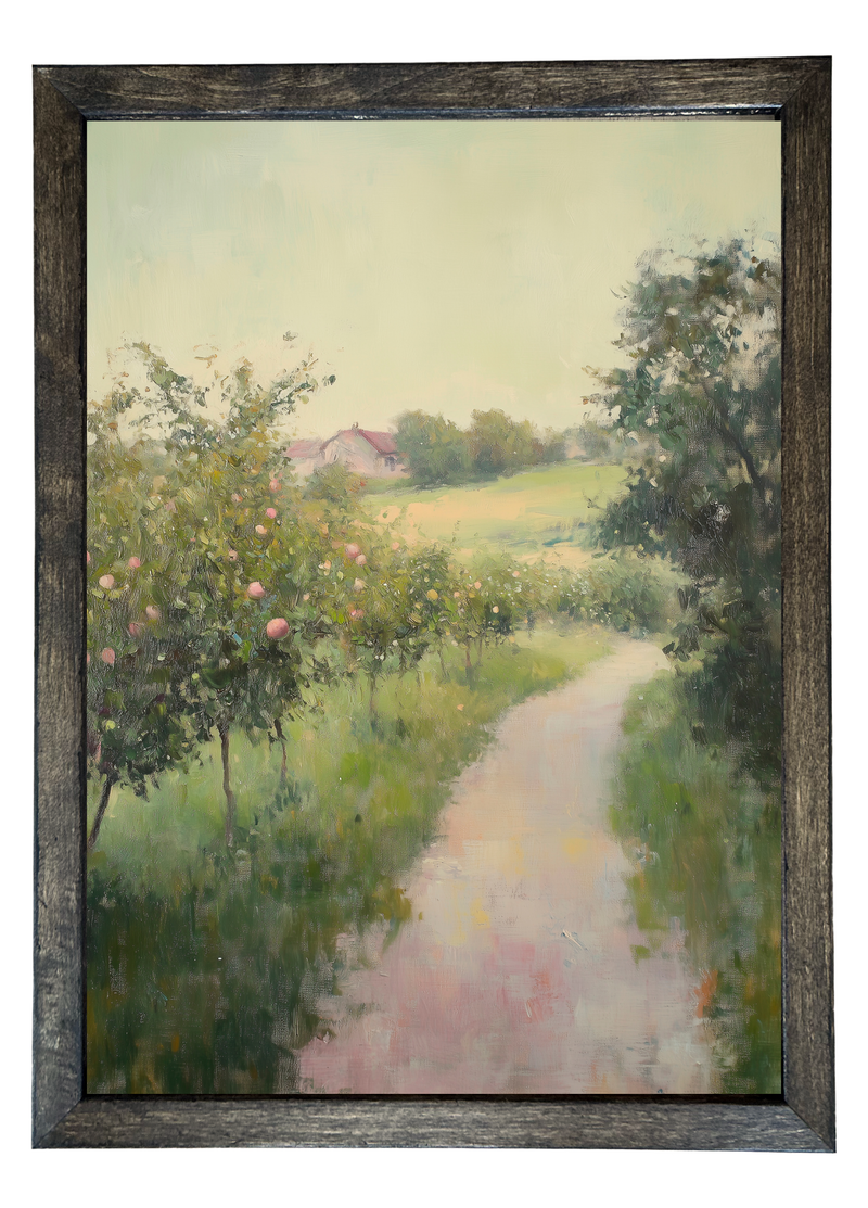 Blooming Lane Wood Framed Print