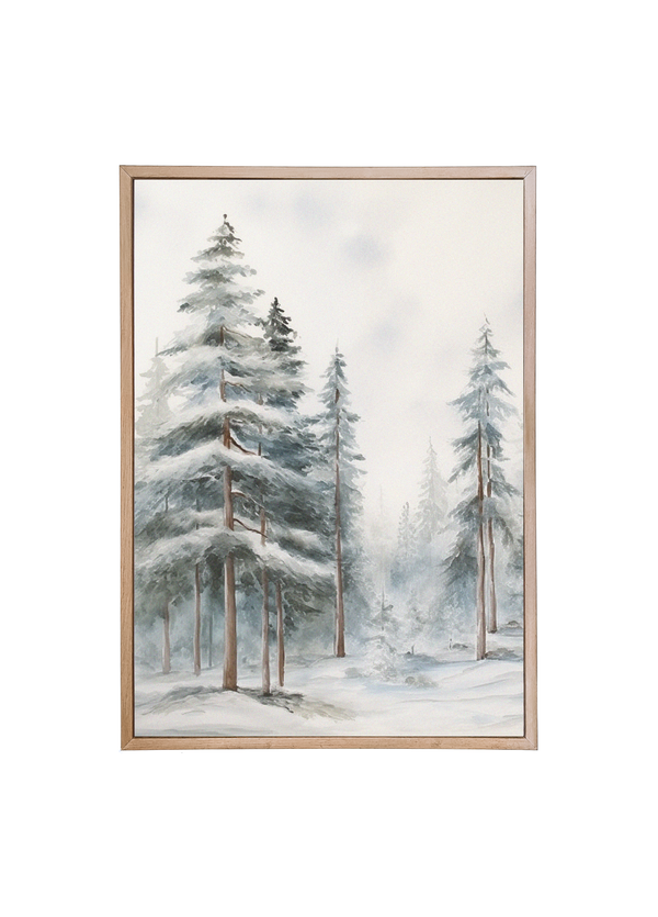 Glistening Trees Wood Framed Print