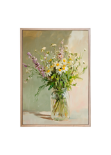 Handpicked Wildflower Bouquet Wood Framed Print
