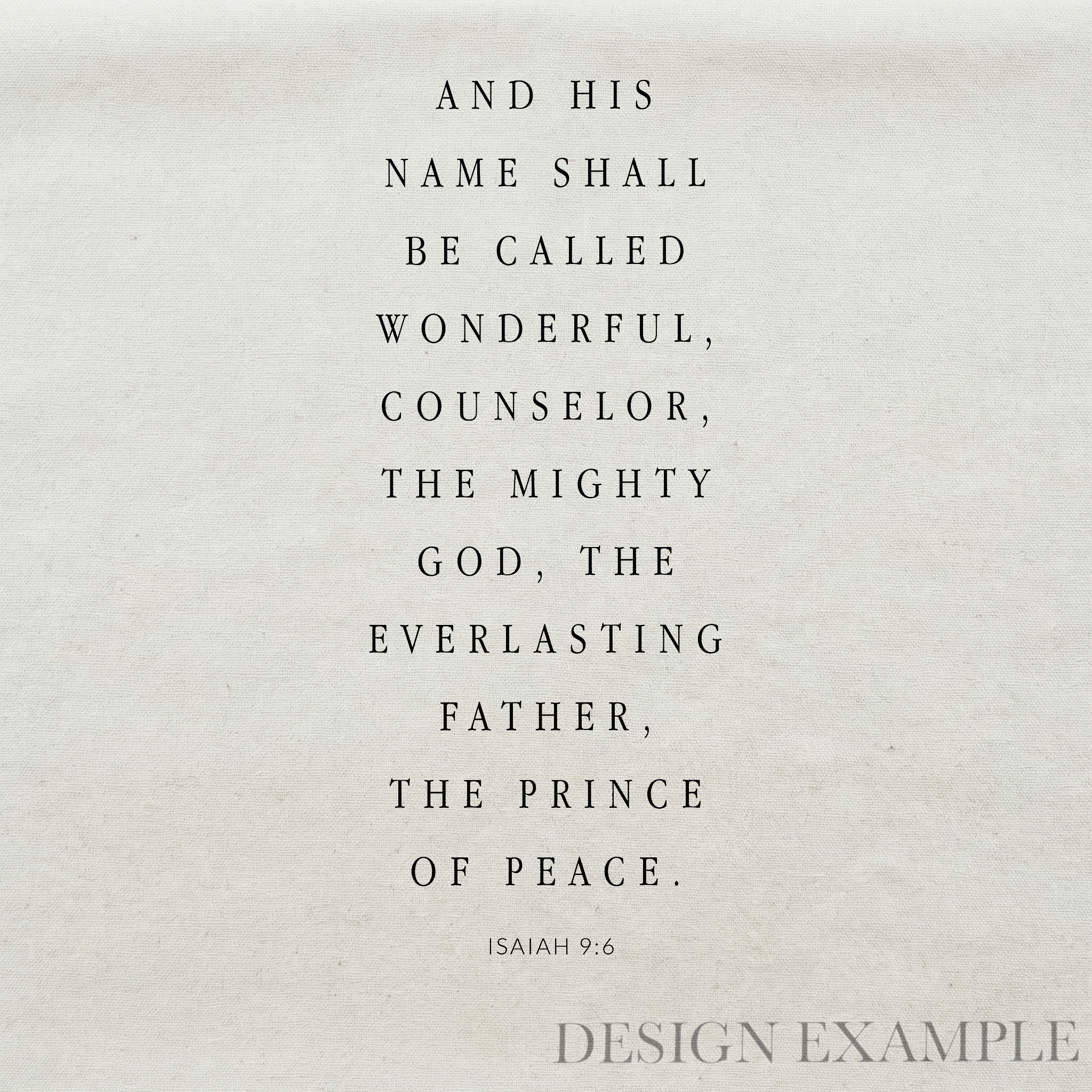 Tea Towel - Isaiah 96