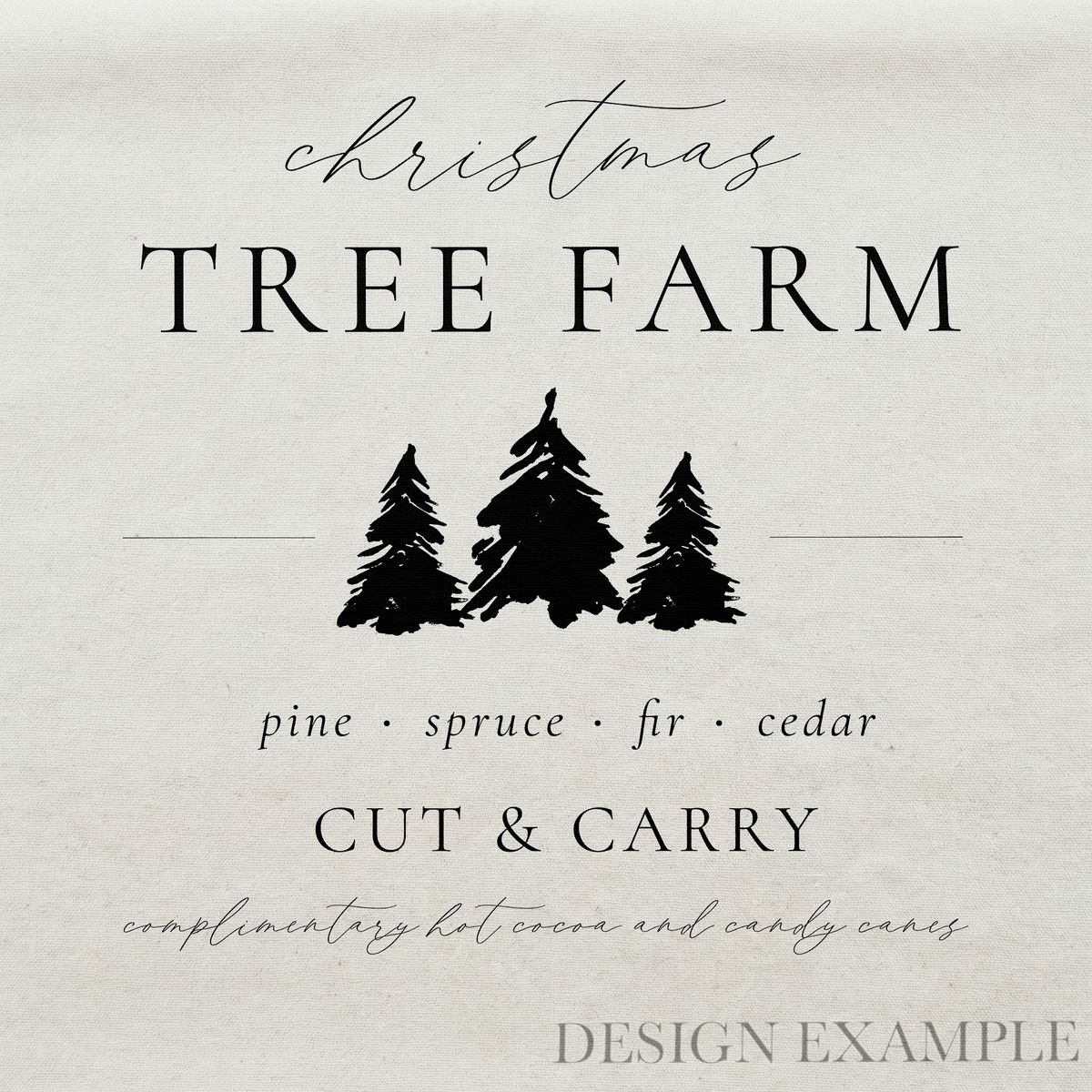 Tea Towel - Tree farm