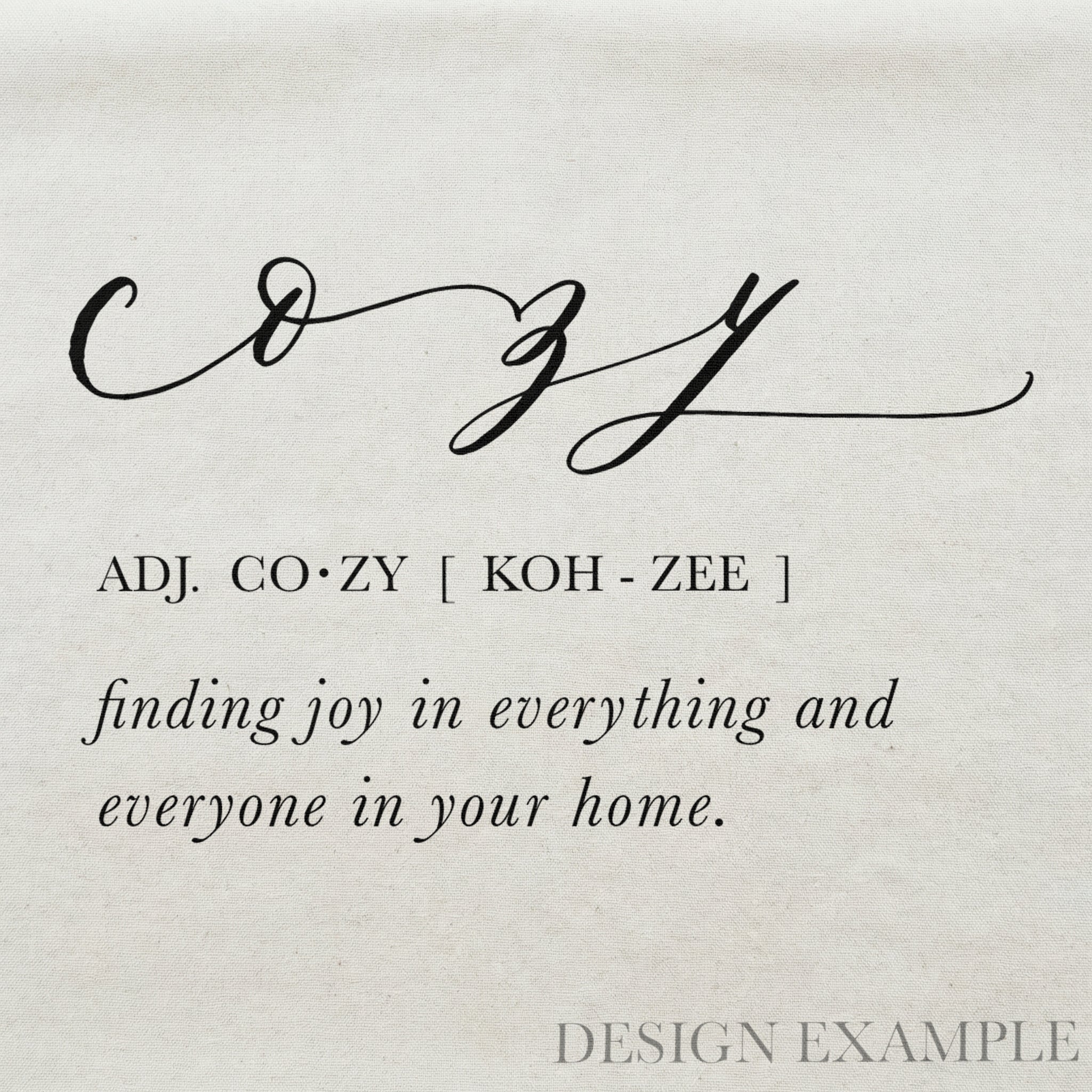 Tea Towel - Cozy Definition