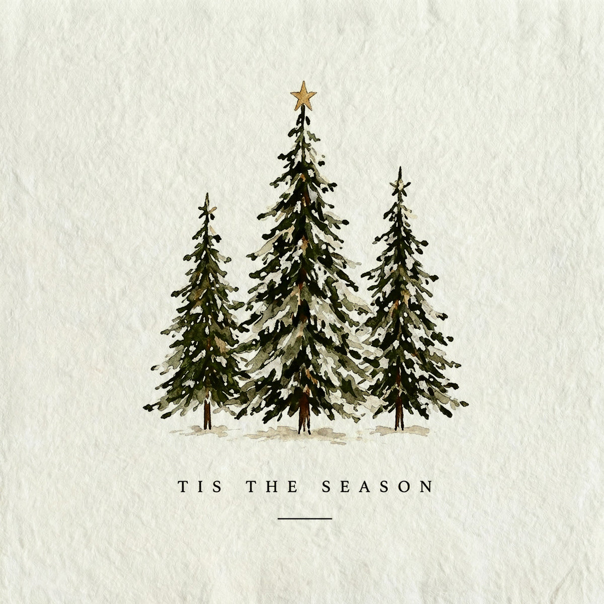 Tis The Season 3 Tree Glass Frame & Art Card