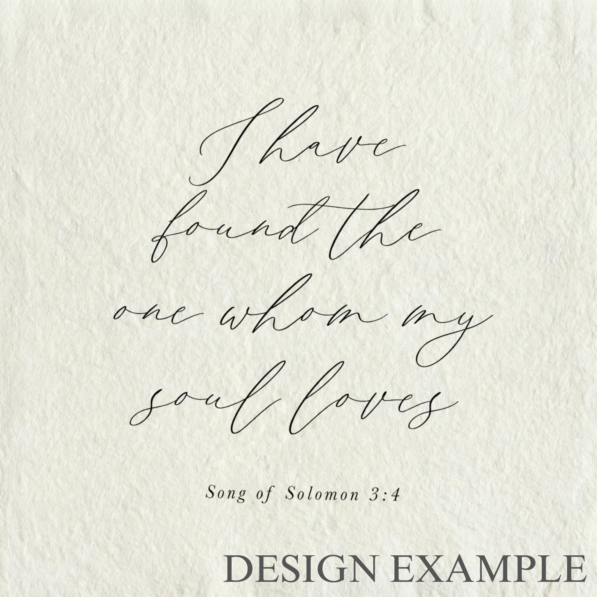 Glass Table Frames & Cards - I Have Found the One Whom My