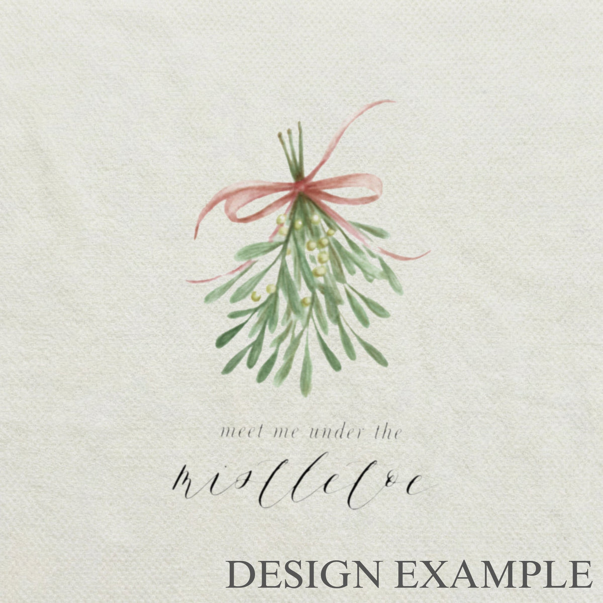 Throw Blankets - Meet Me Under the Mistletoe Watercolor
