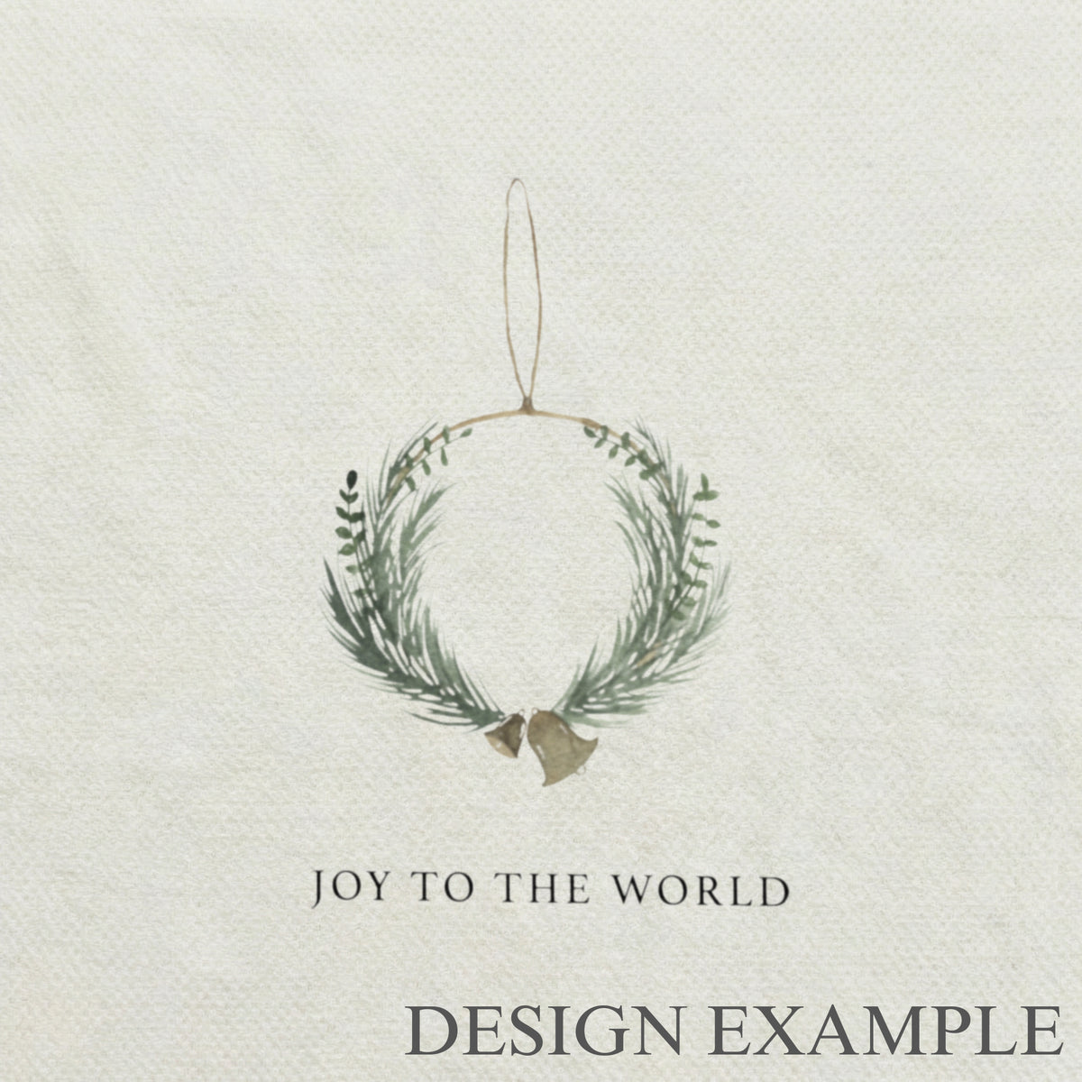 Throw Blankets - Joy to the World Wreath Watercolor