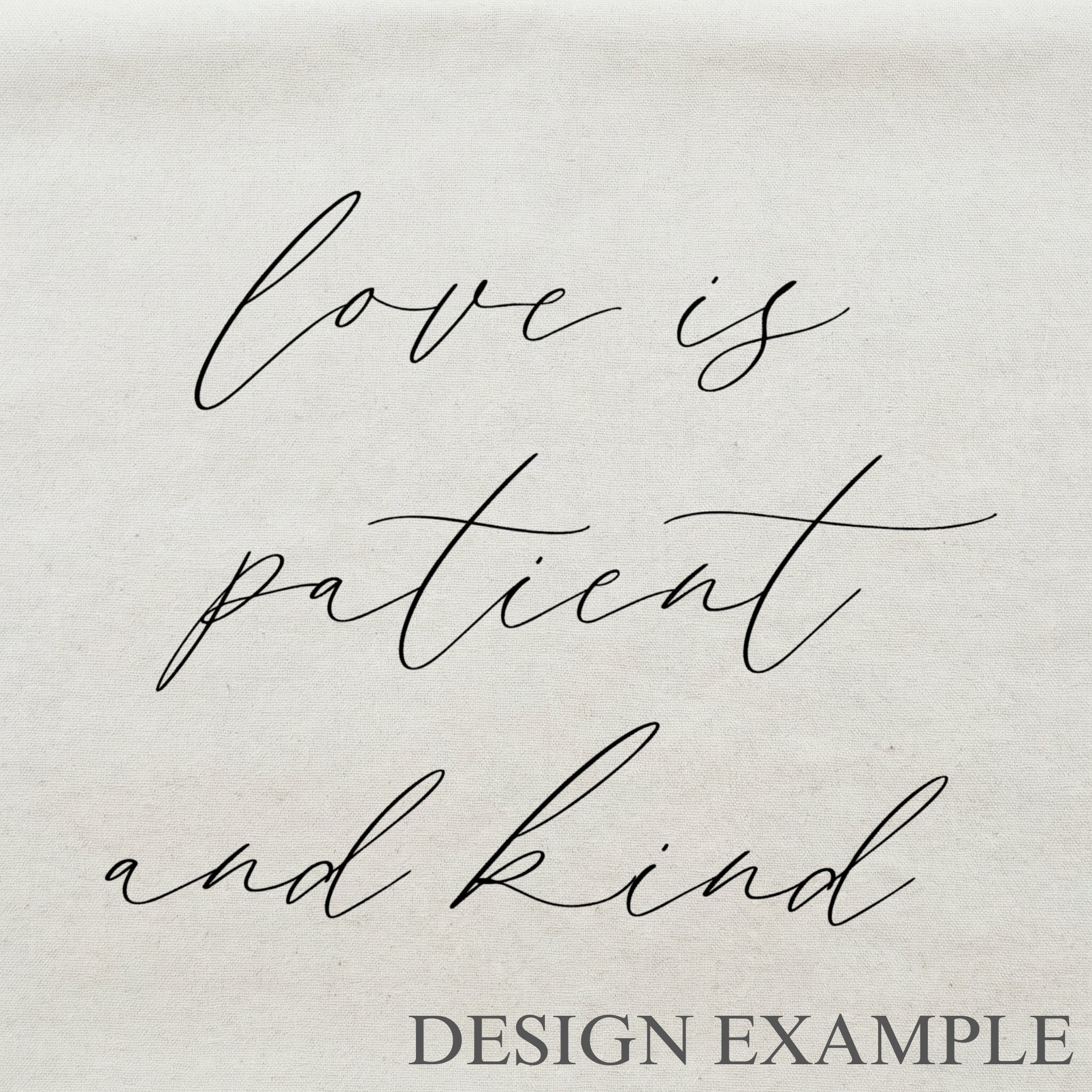 Throw Pillows - Love is Patient & Kind