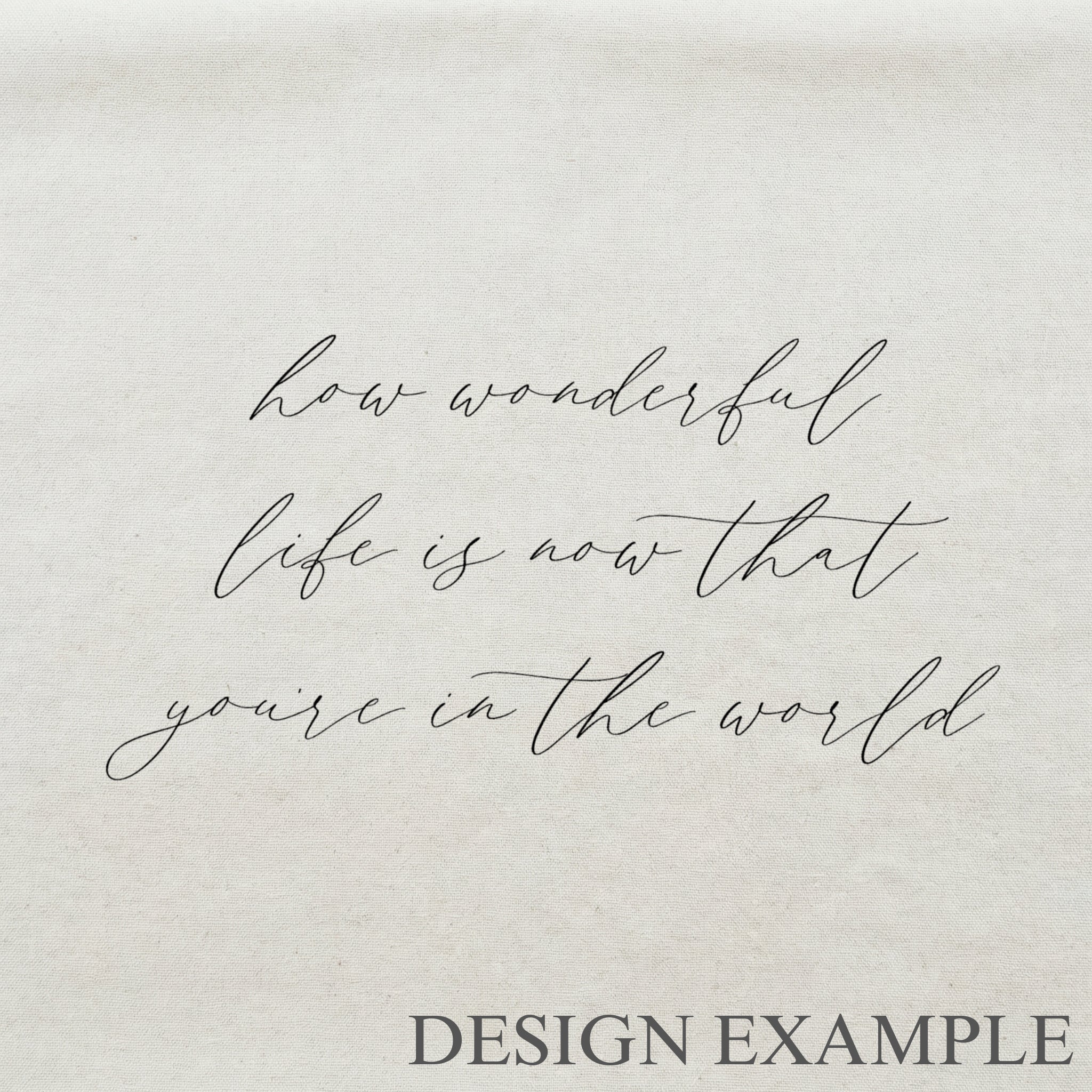 Throw Pillows - How Wonderful Life is