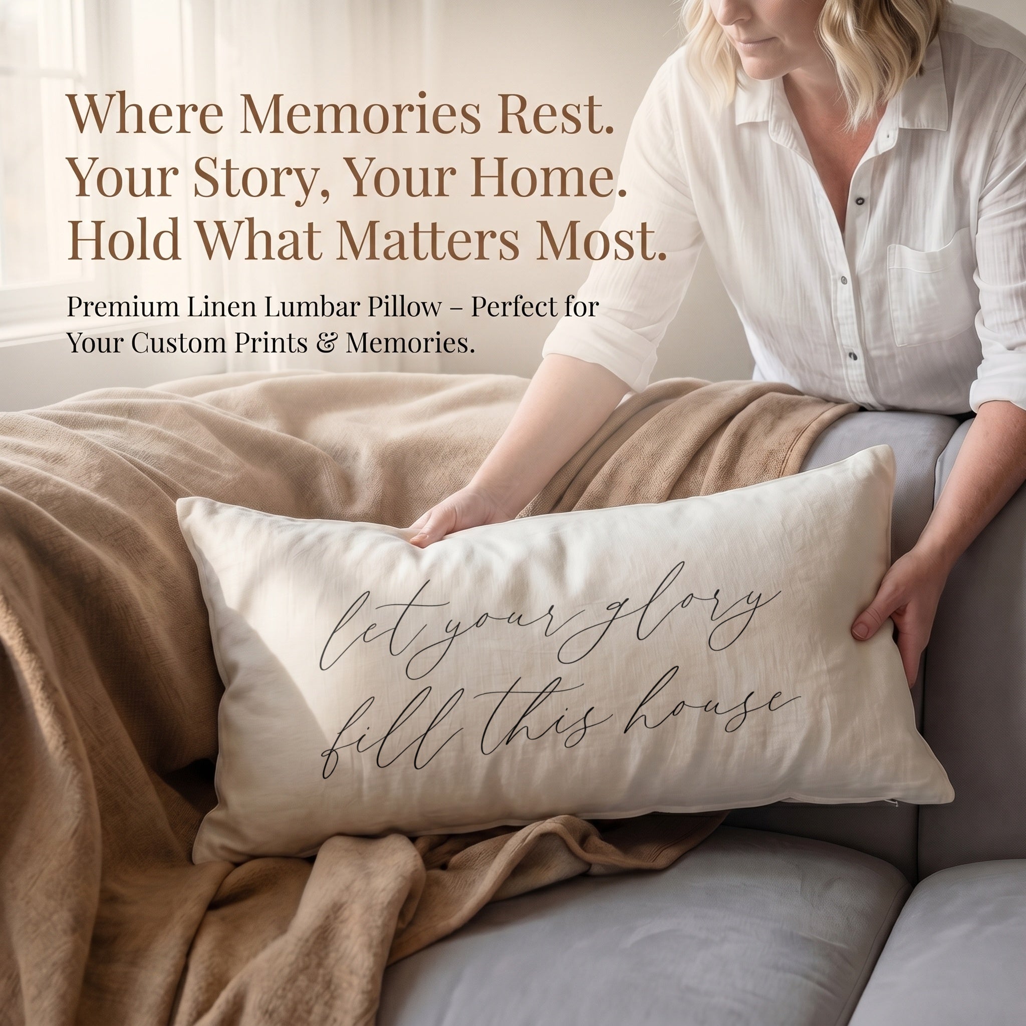 Lumbar Pillows - Let Your Glory Fill This House