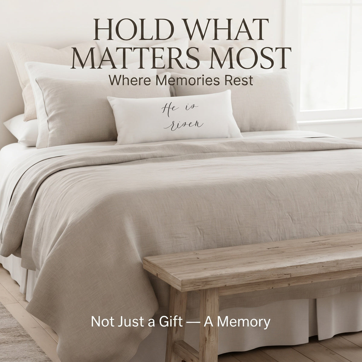 Lumbar Pillows - He is Risen