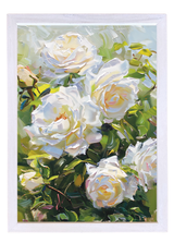 Rose Bush Wood Framed Print