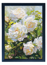 Rose Bush Wood Framed Print