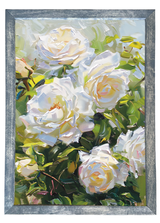 Rose Bush Wood Framed Print