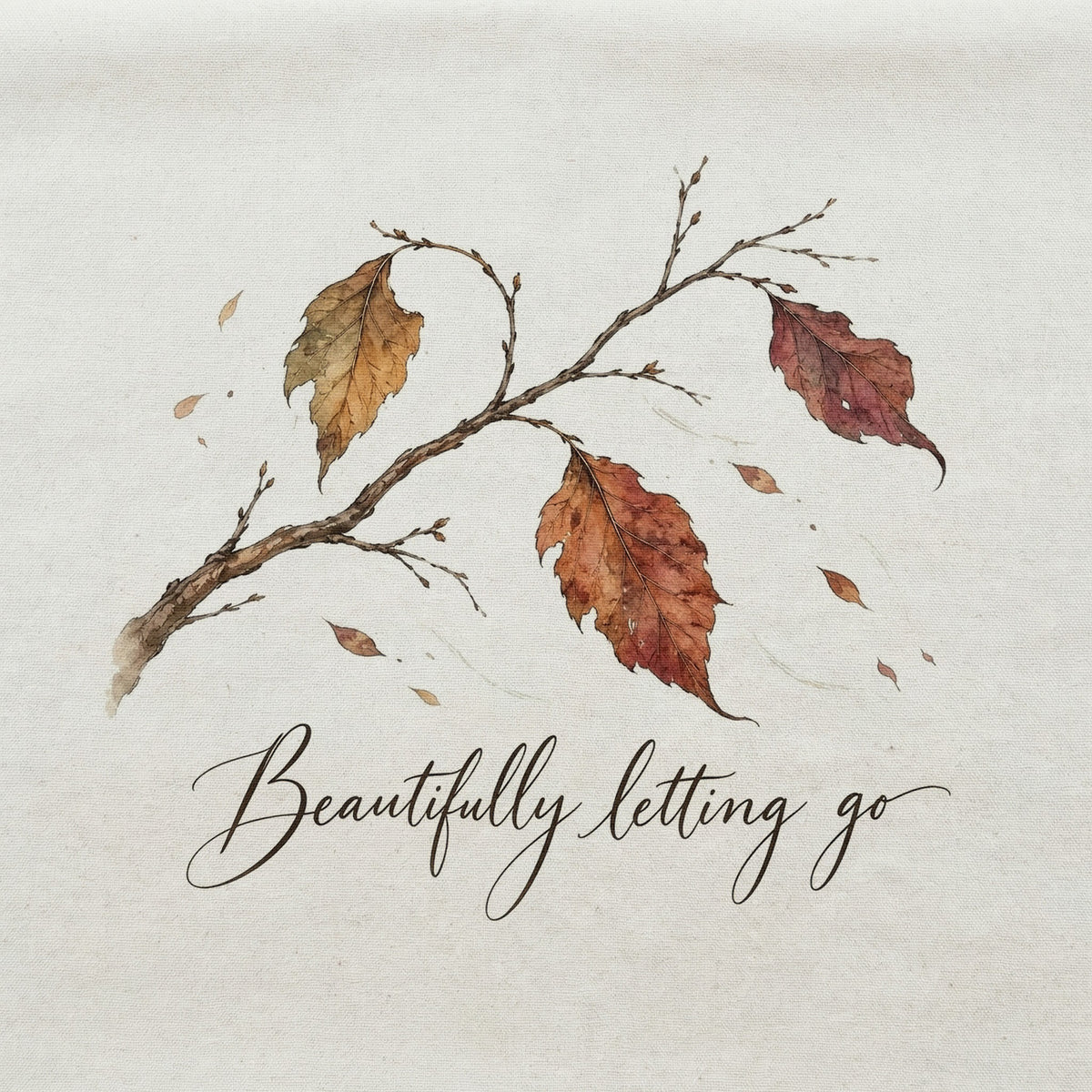Printed Tea Towel - Beautifully Letting Go