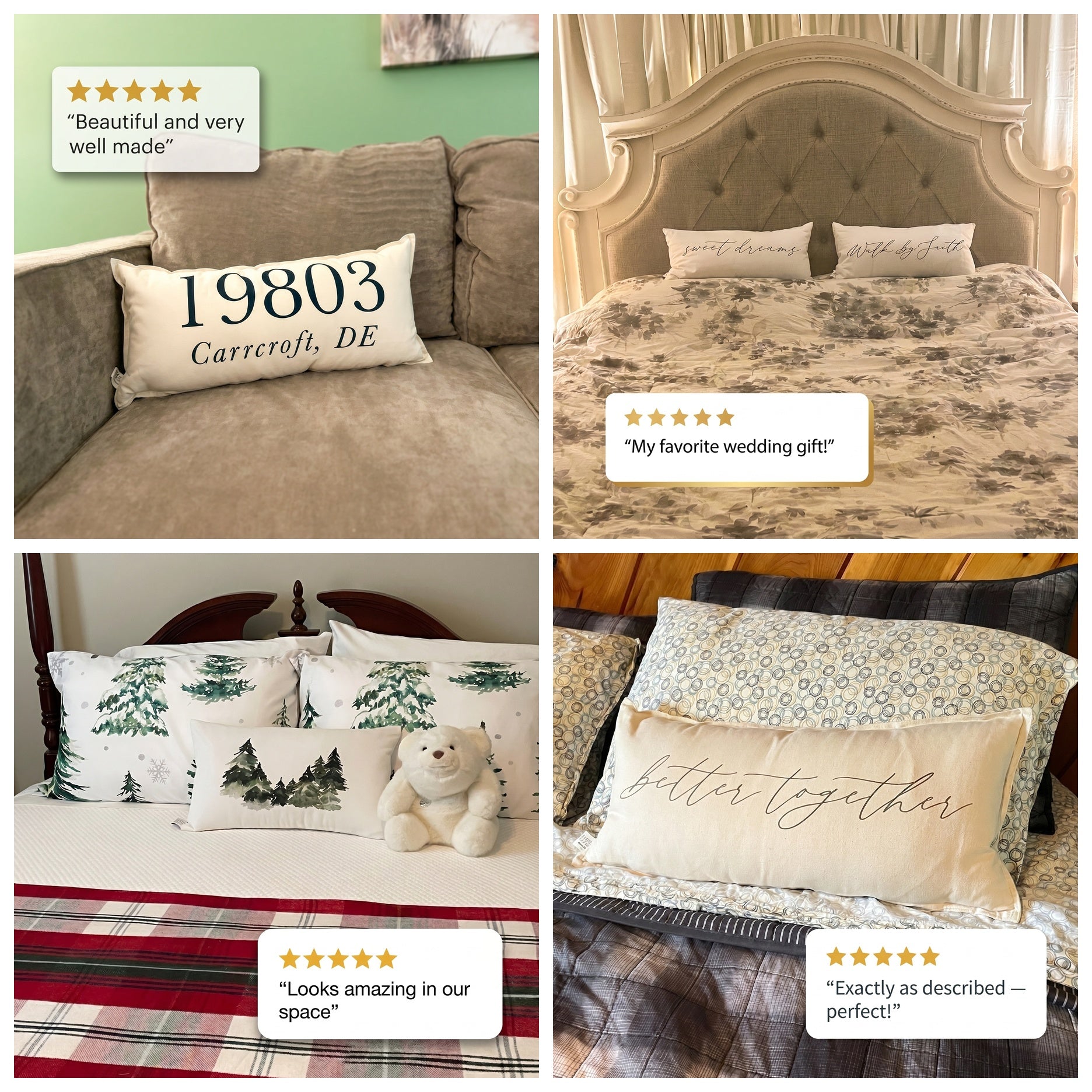 Lumbar Pillows - Trees Watercolor