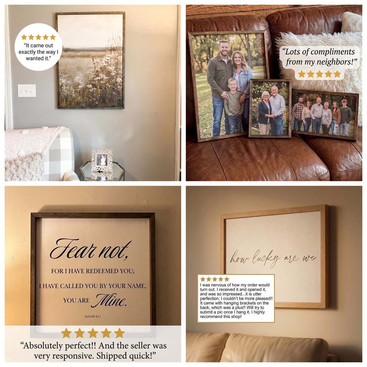 Wooden Frames - Dainty Wildflowers