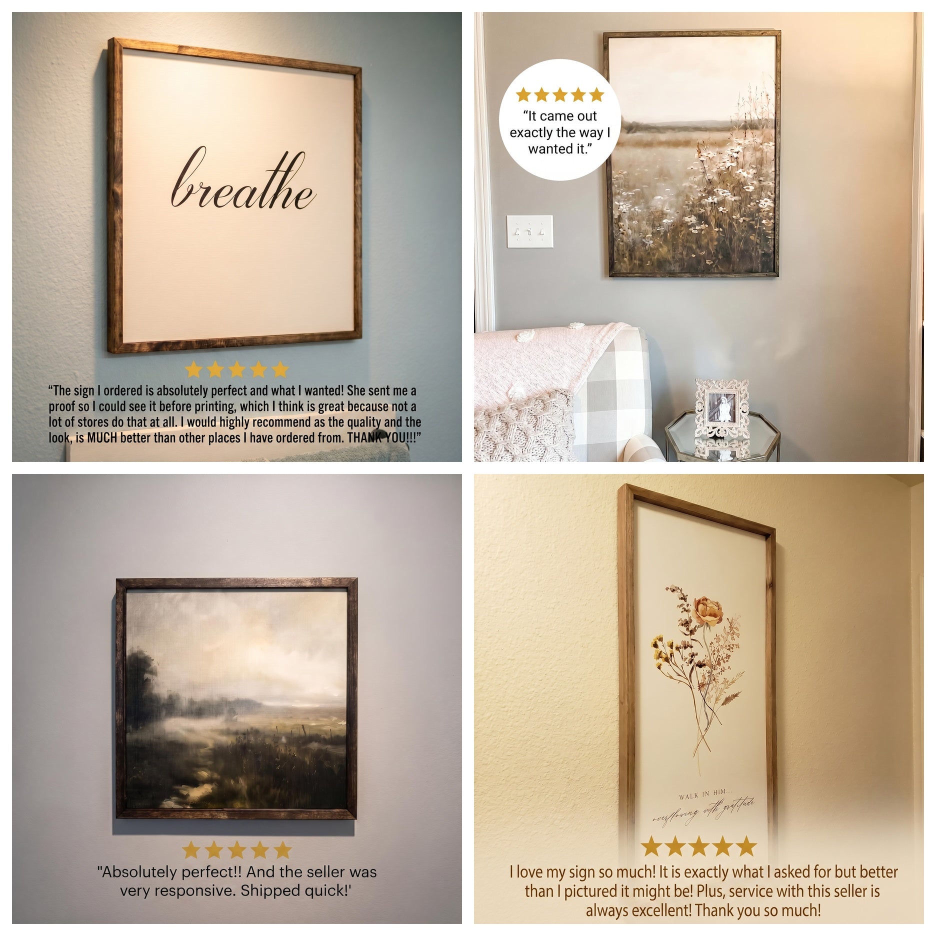 Wooden Frames - Blossom Wildflower