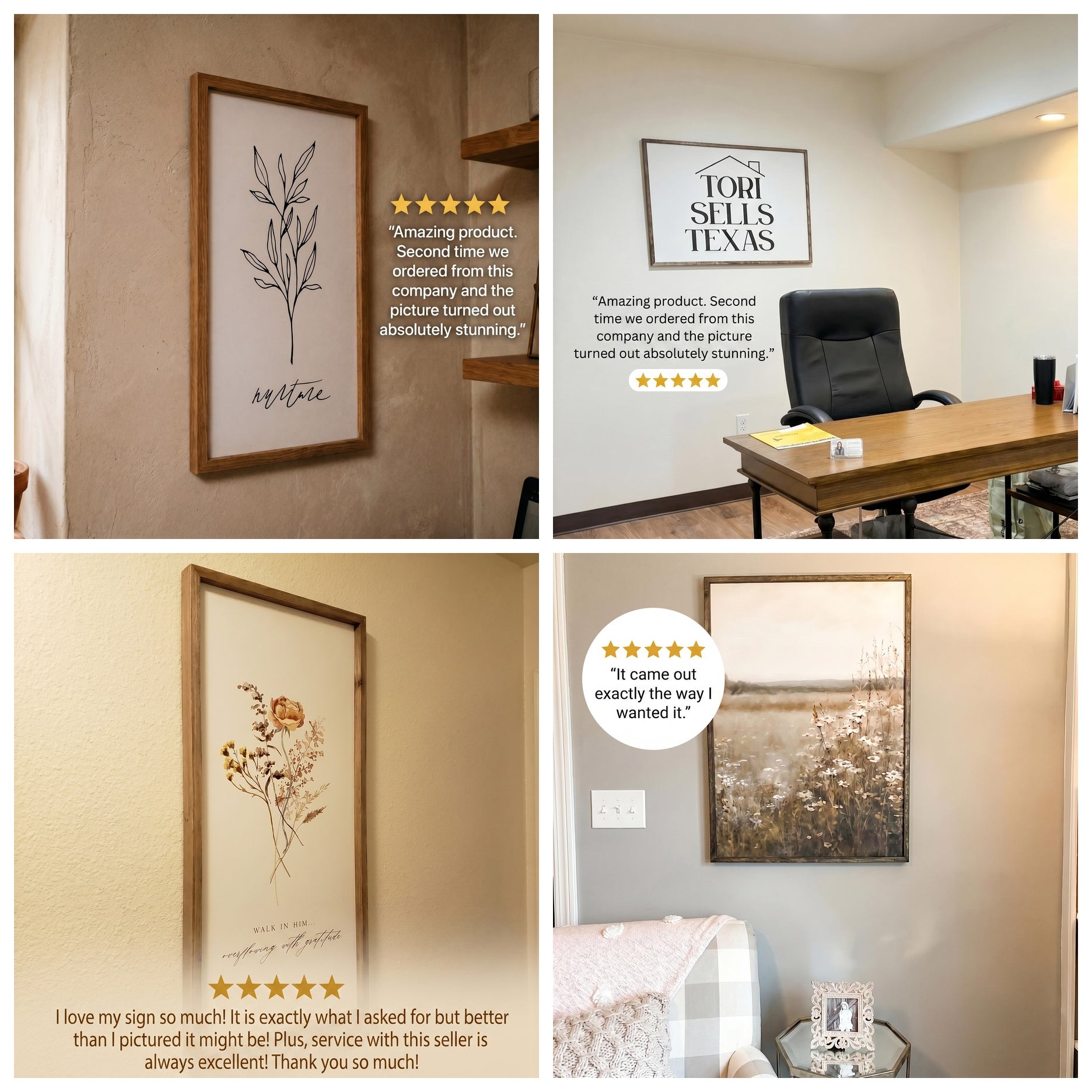 Wooden Frames - Bees Buzzing